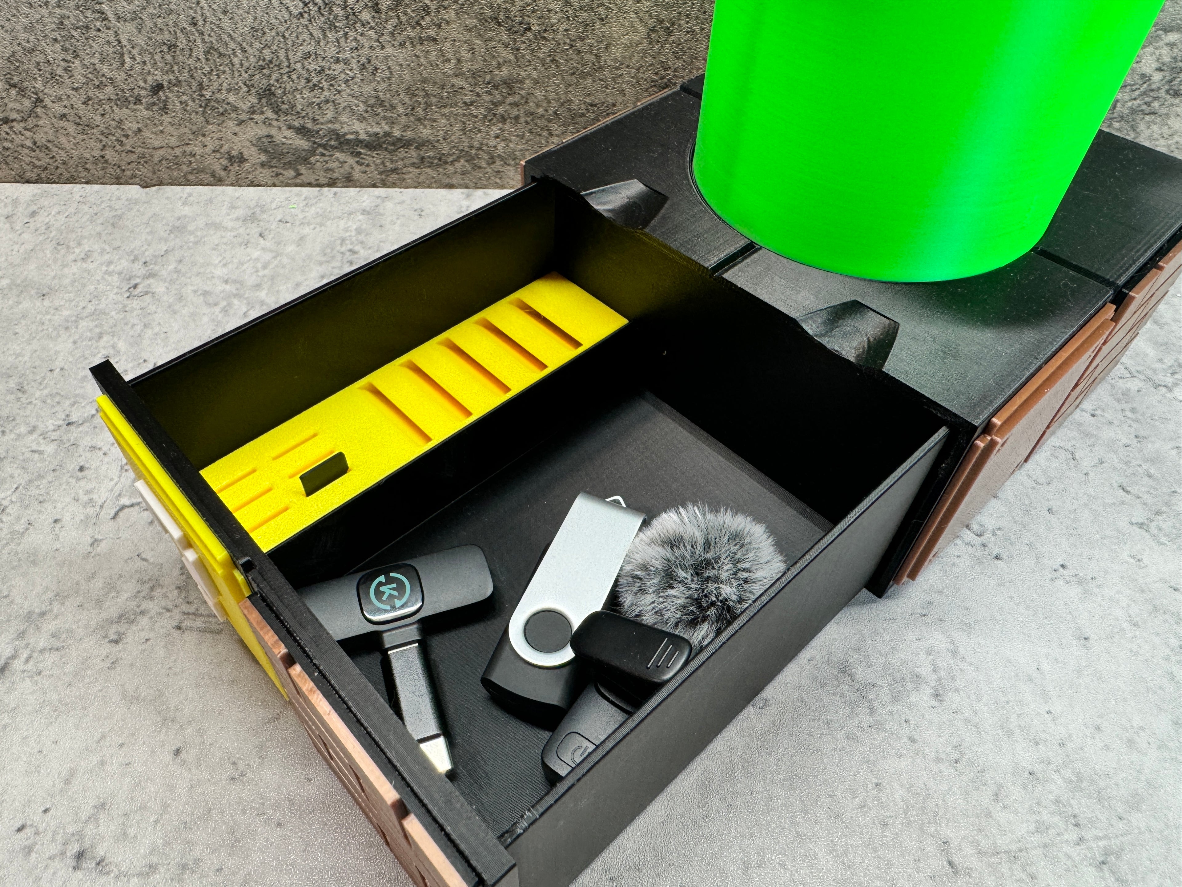 a box with a bunch of tools inside of it