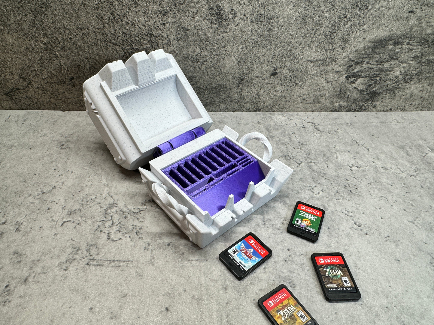 
                  
                    a case with four different games in it
                  
                