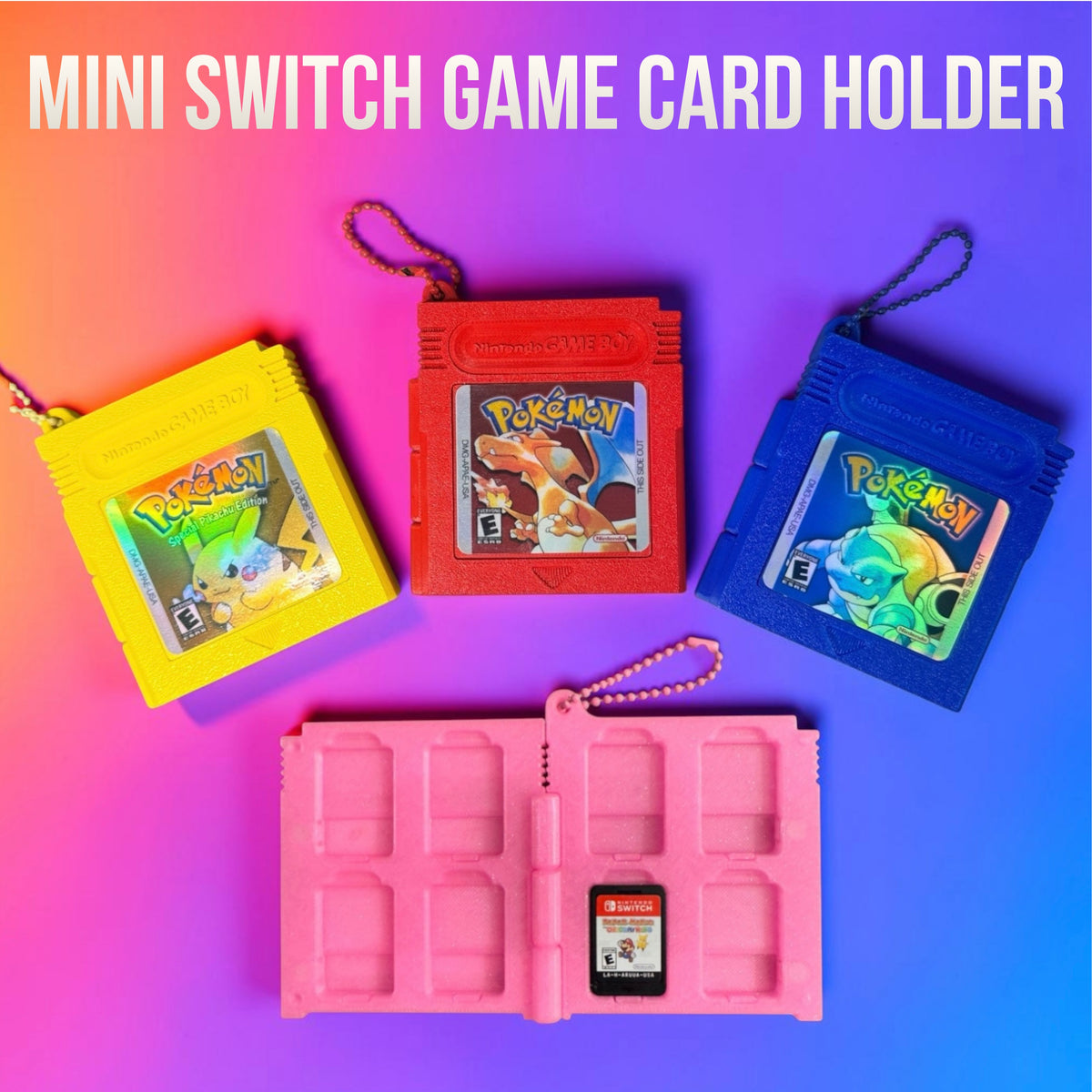 Custom Mini Retro Inspired Switch/Switch 2 Game Card Holder