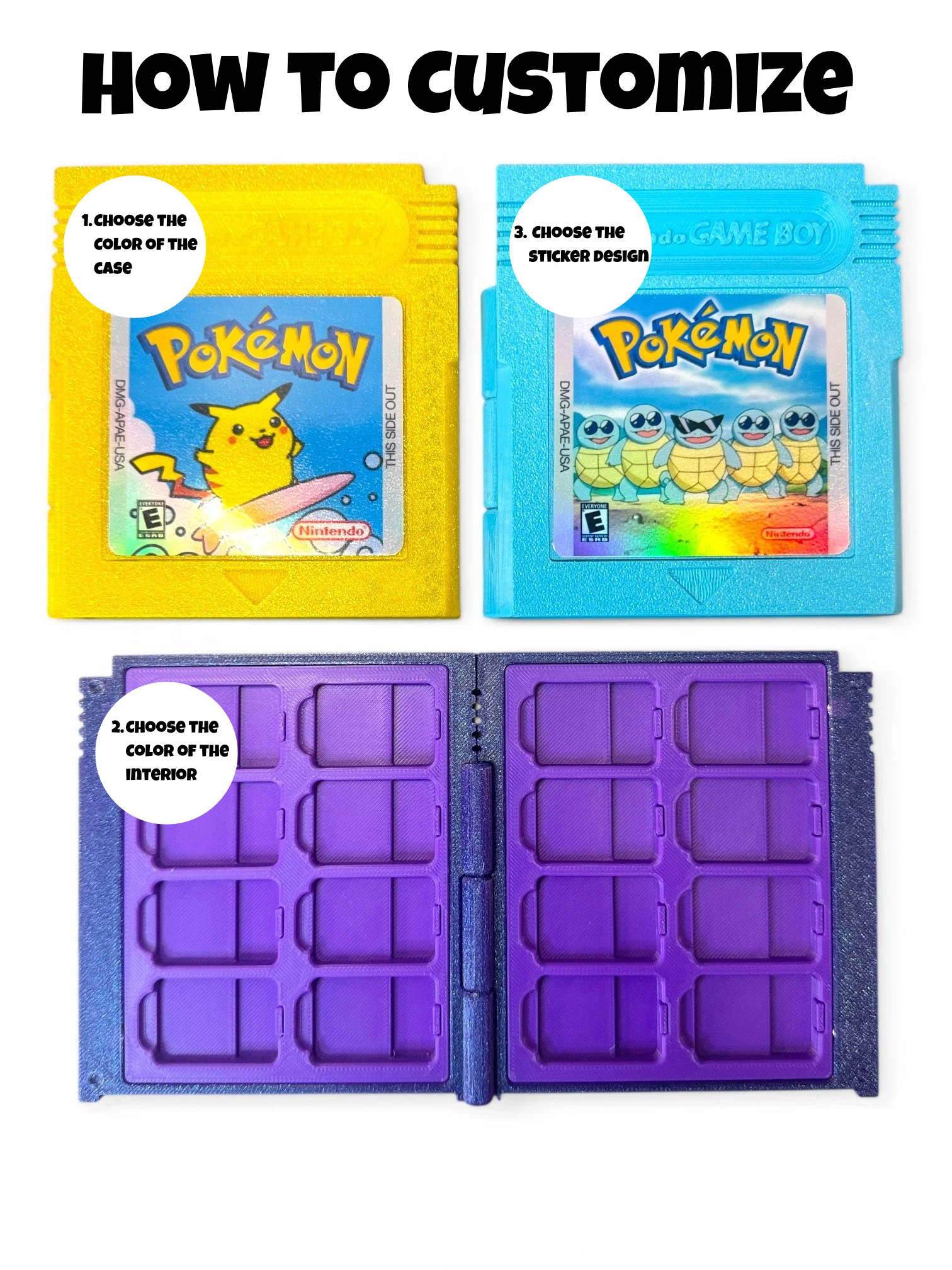 Custom Retro Inspired Switch/Switch 2 Game Card Holder