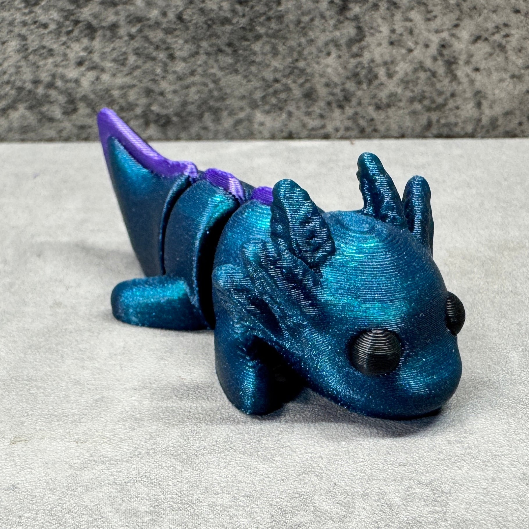 Axolotl (Teal Glitter)