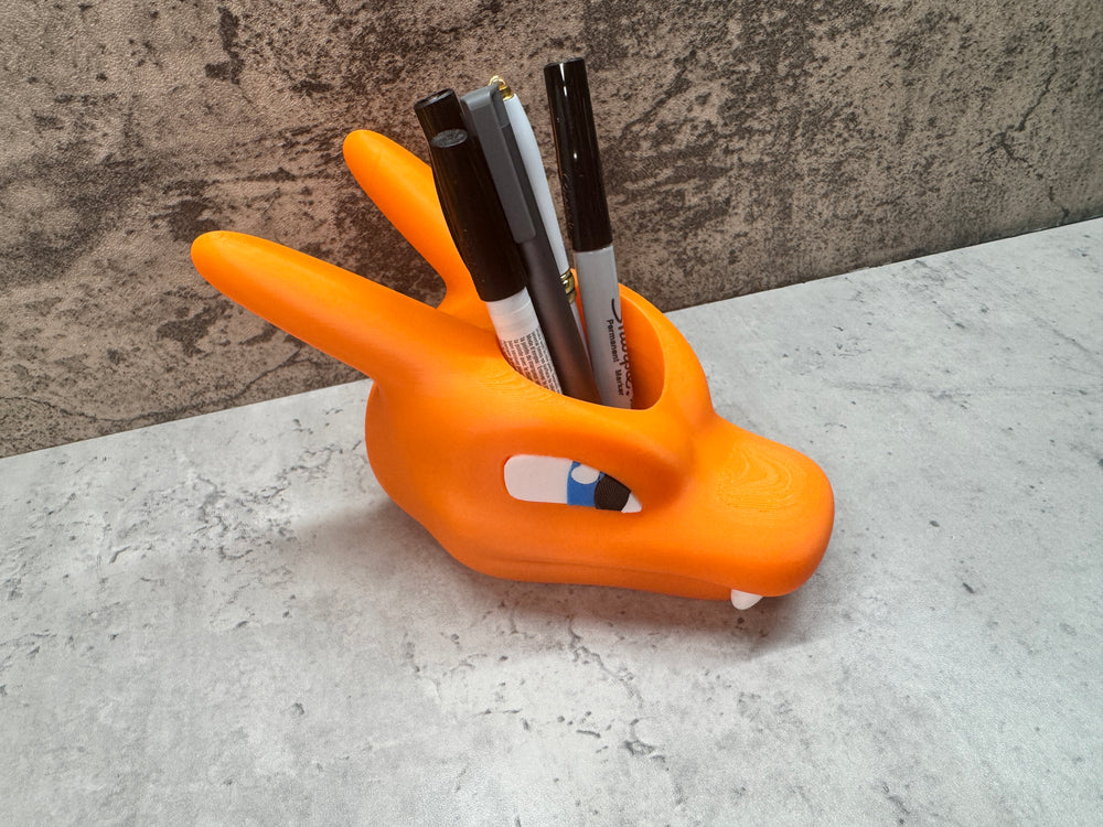 
                  
                    Orange Dragon Pen Holder / Orange Dragon Planter
                  
                