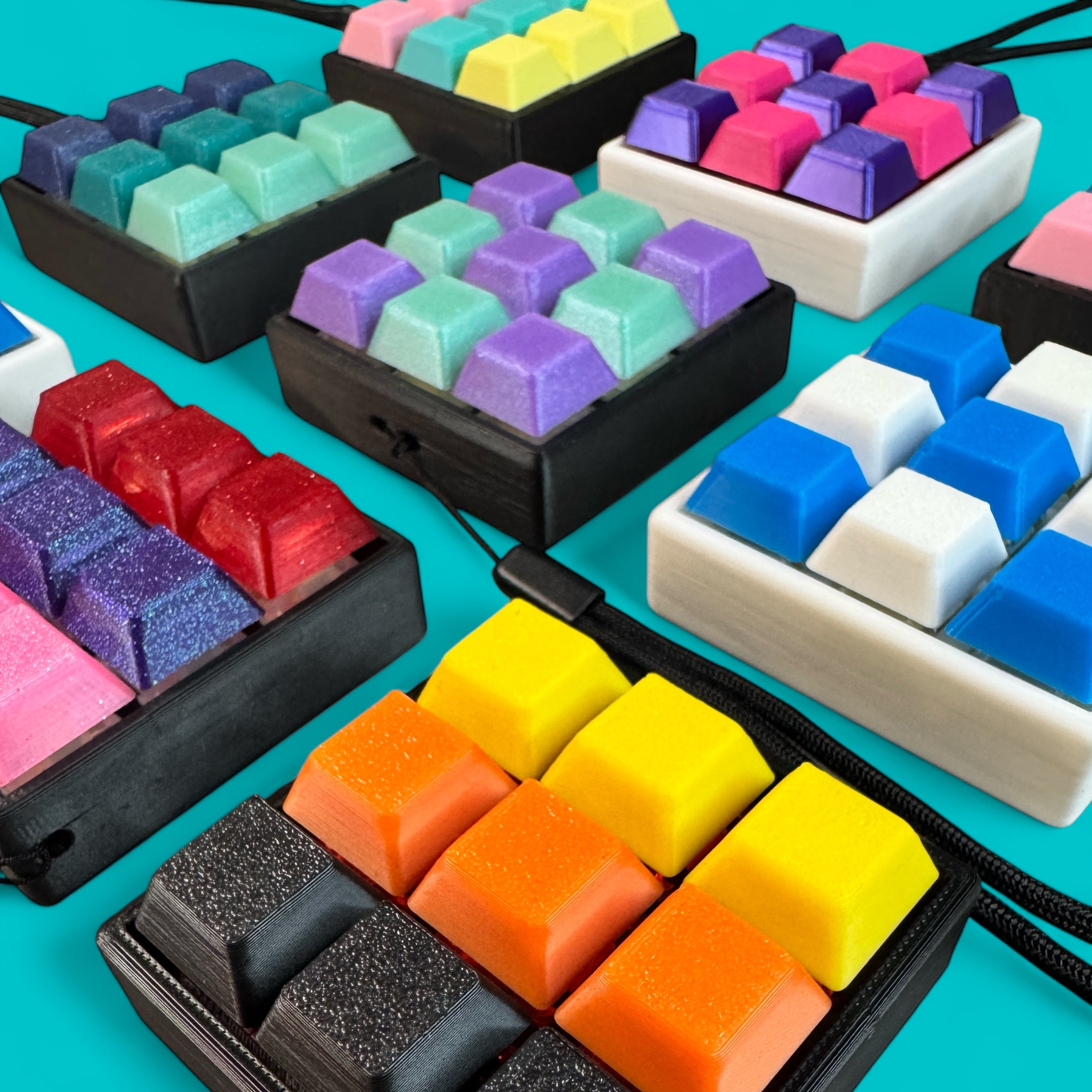 9 Key Mechanical Keyboard Clicker Keychain