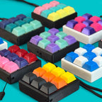 9 Key Mechanical Keyboard Clicker Keychain