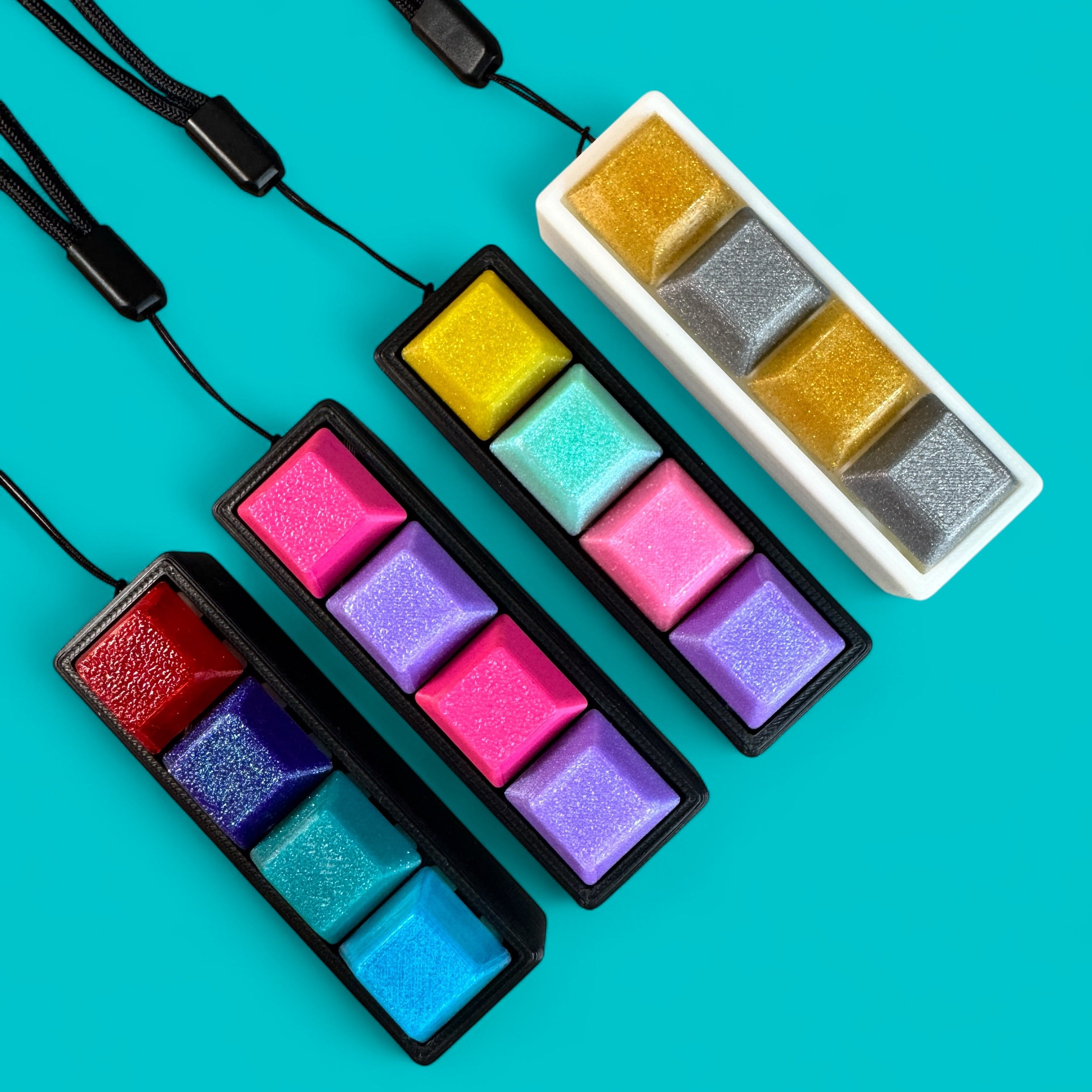 4 Key Mechanical Keyboard Clicker Keychain
