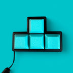 T Shape 4 Key Mechanical Keyboard Clicker Keychain