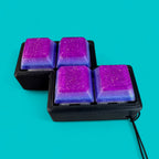 S Shape 4 Key Mechanical Keyboard Clicker Keychain
