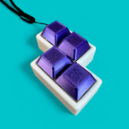 S Shape 4 Key Mechanical Keyboard Clicker Keychain