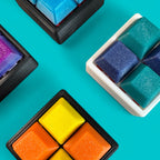 Square Shape 4 Key Mechanical Keyboard Clicker Keychain