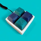 Square Shape 4 Key Mechanical Keyboard Clicker Keychain
