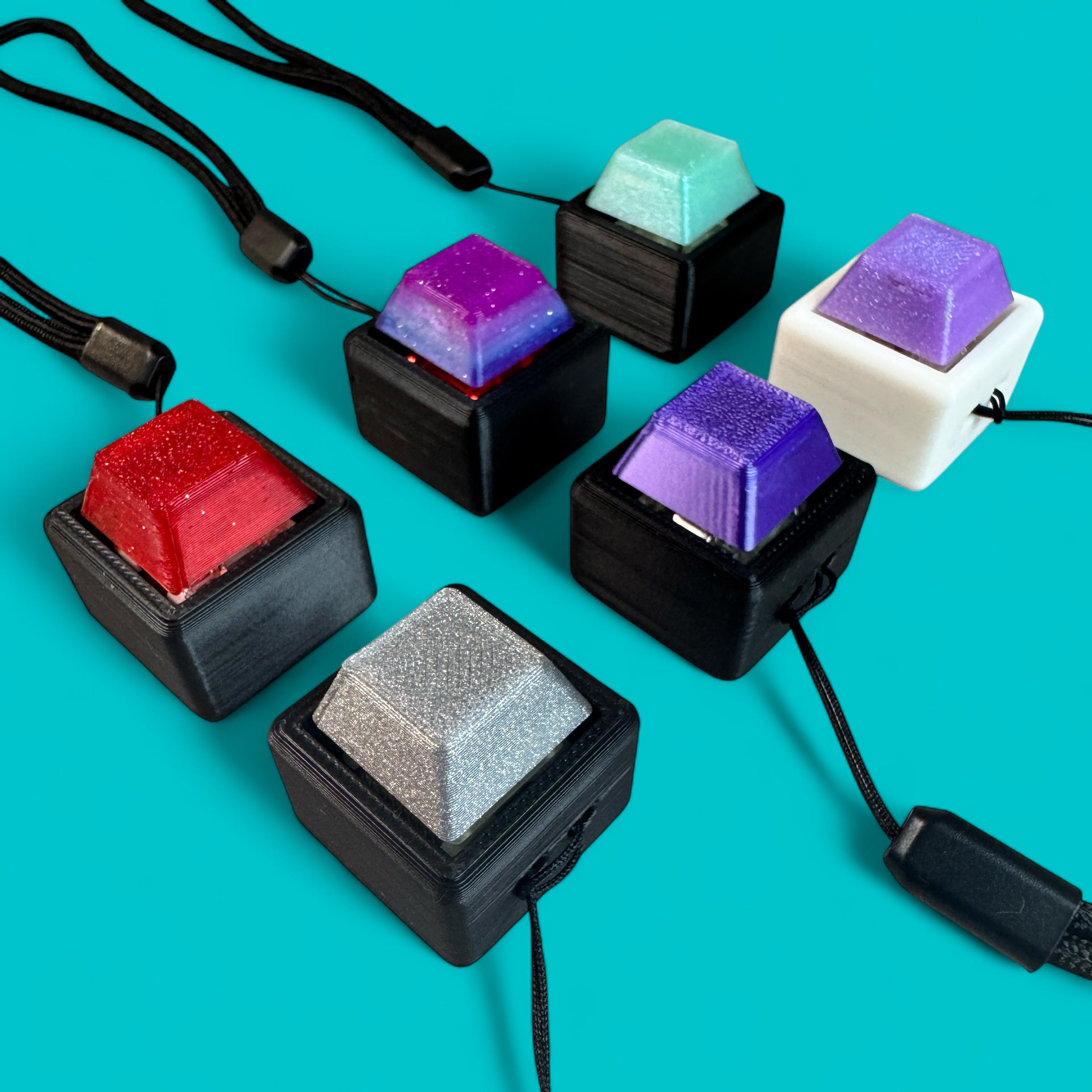 1 Key Mechanical Keyboard Clicker Keychain