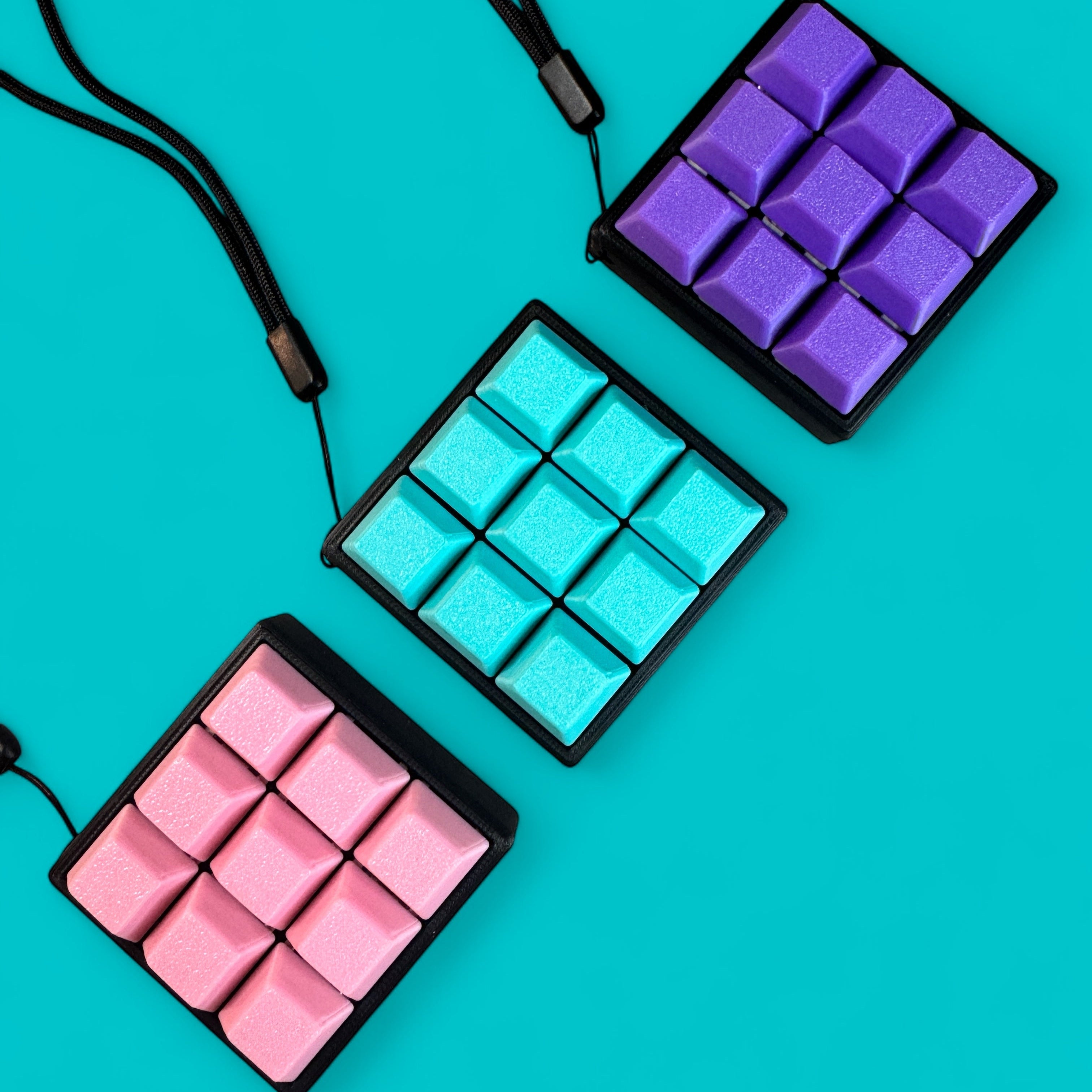9 Key Mechanical Keyboard Clicker Keychain