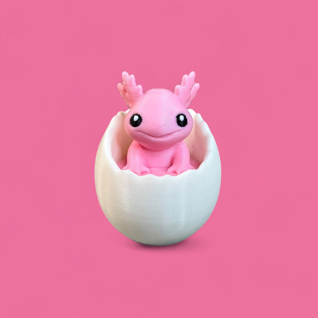 Baby Axolotl in Egg Fidget Clicker