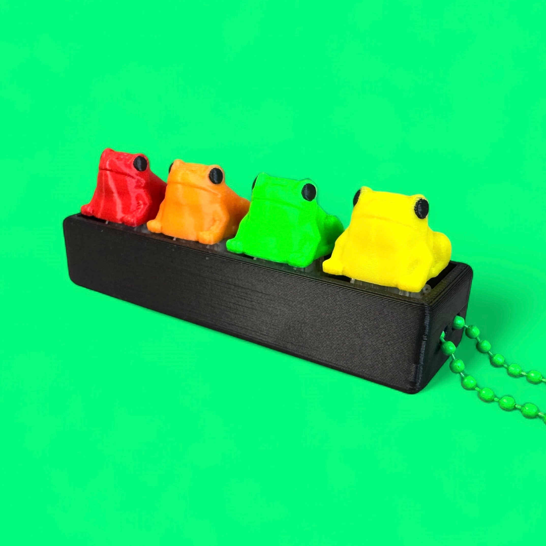 Colorful Frog 4-Key Fidget Clicker