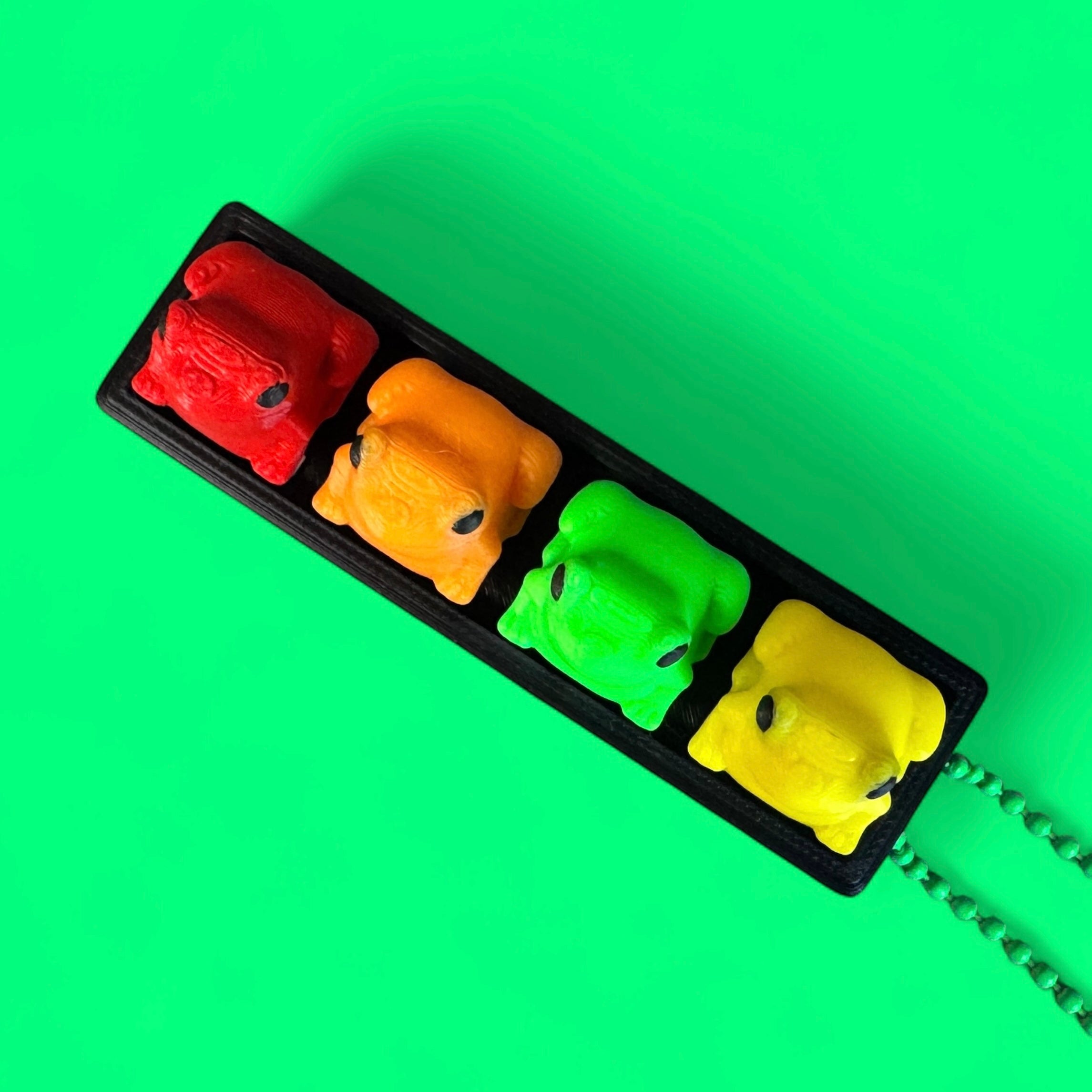 Colorful Frog 4-Key Fidget Clicker
