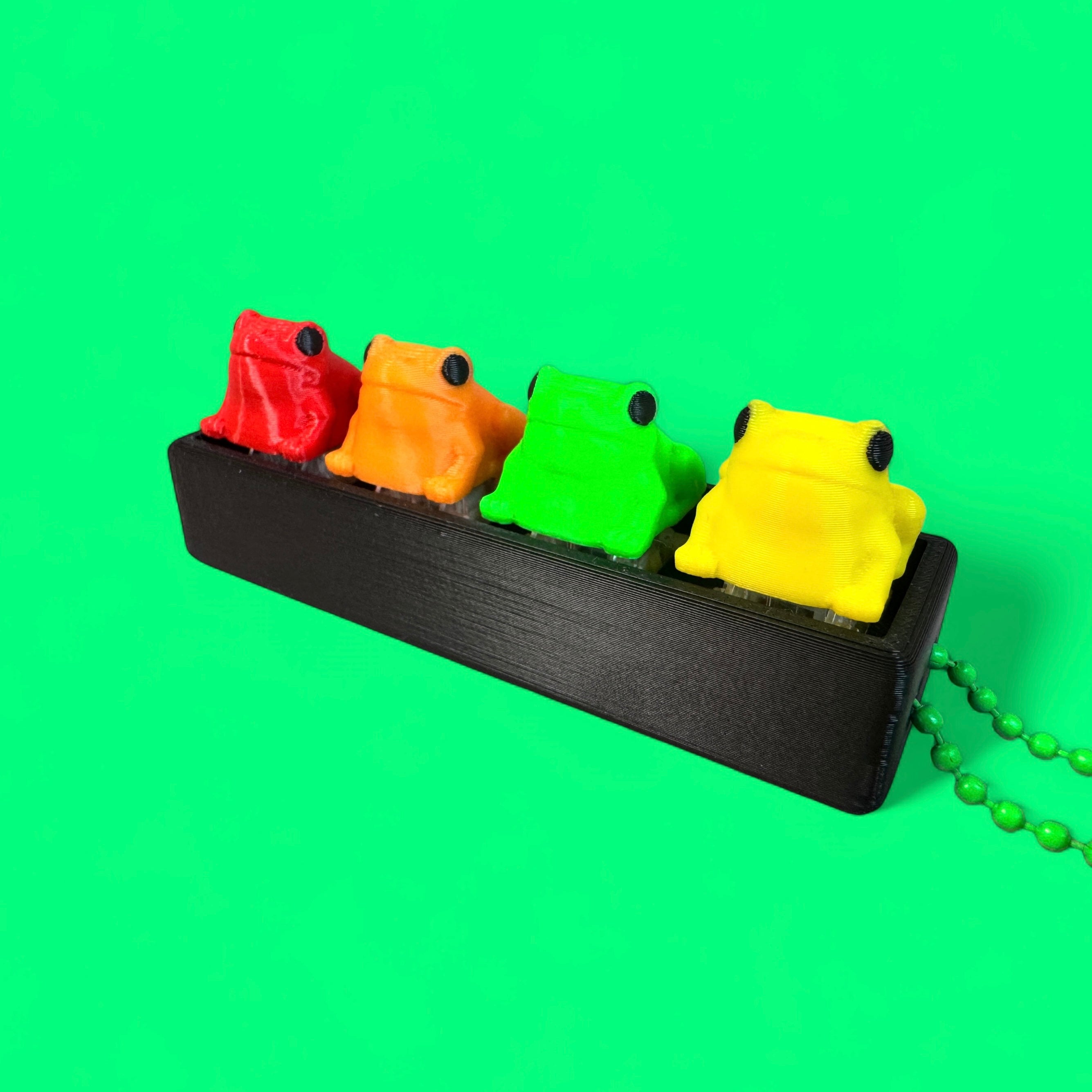 Colorful Frog 4-Key Fidget Clicker