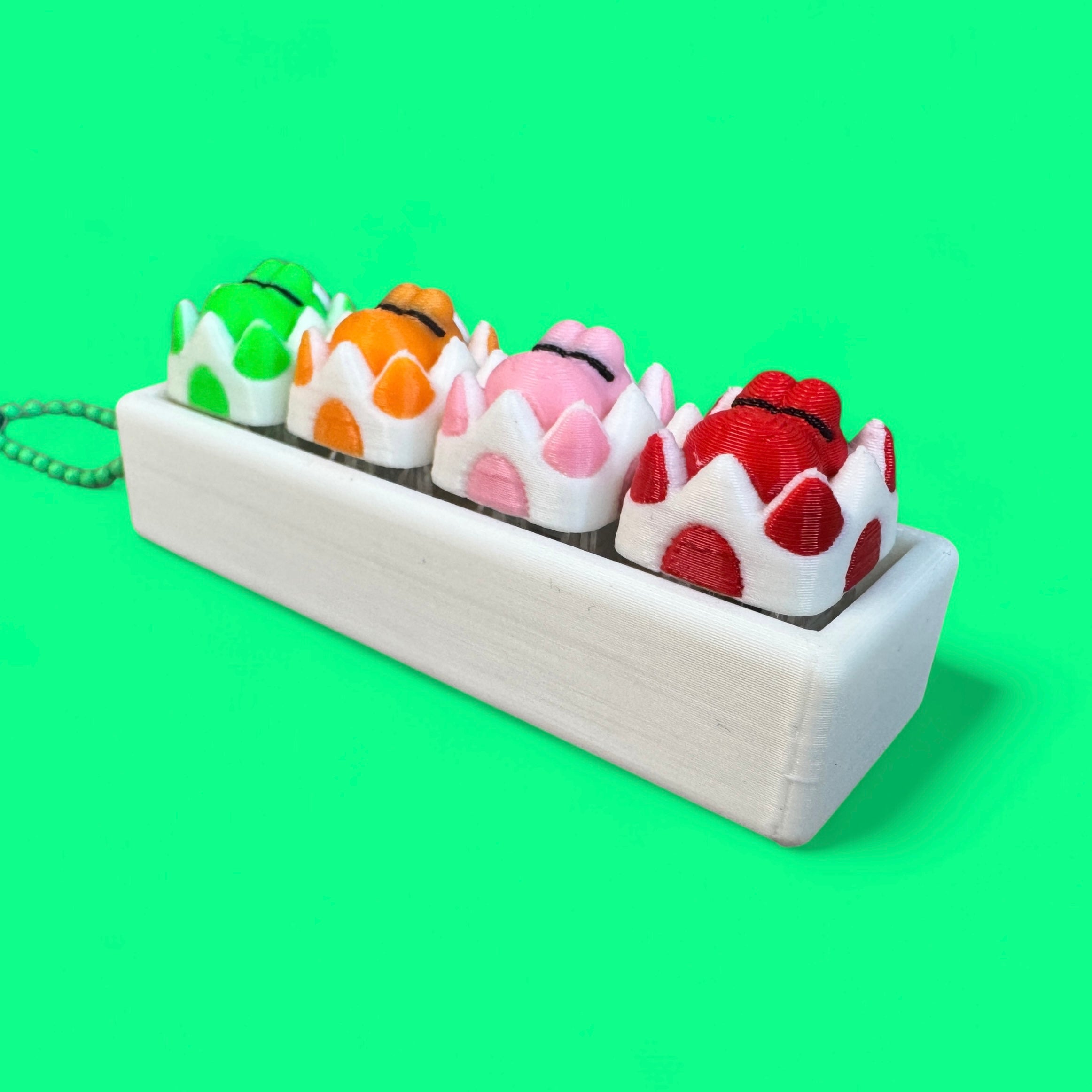 Baby Yoshi Sleeping in an Egg 4-Key Fidget Clicker