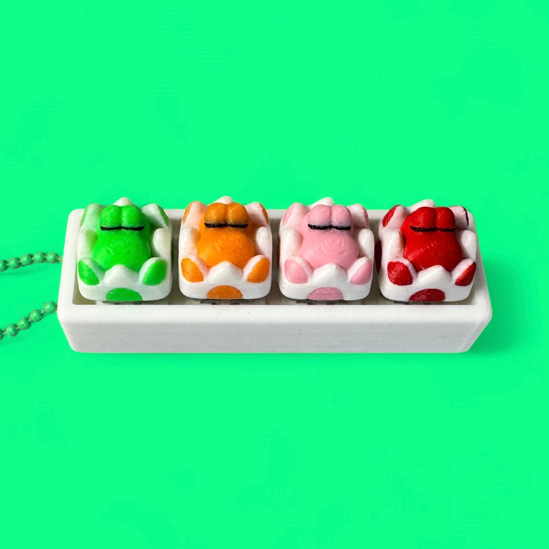 Baby Yoshi Sleeping in an Egg 4-Key Fidget Clicker