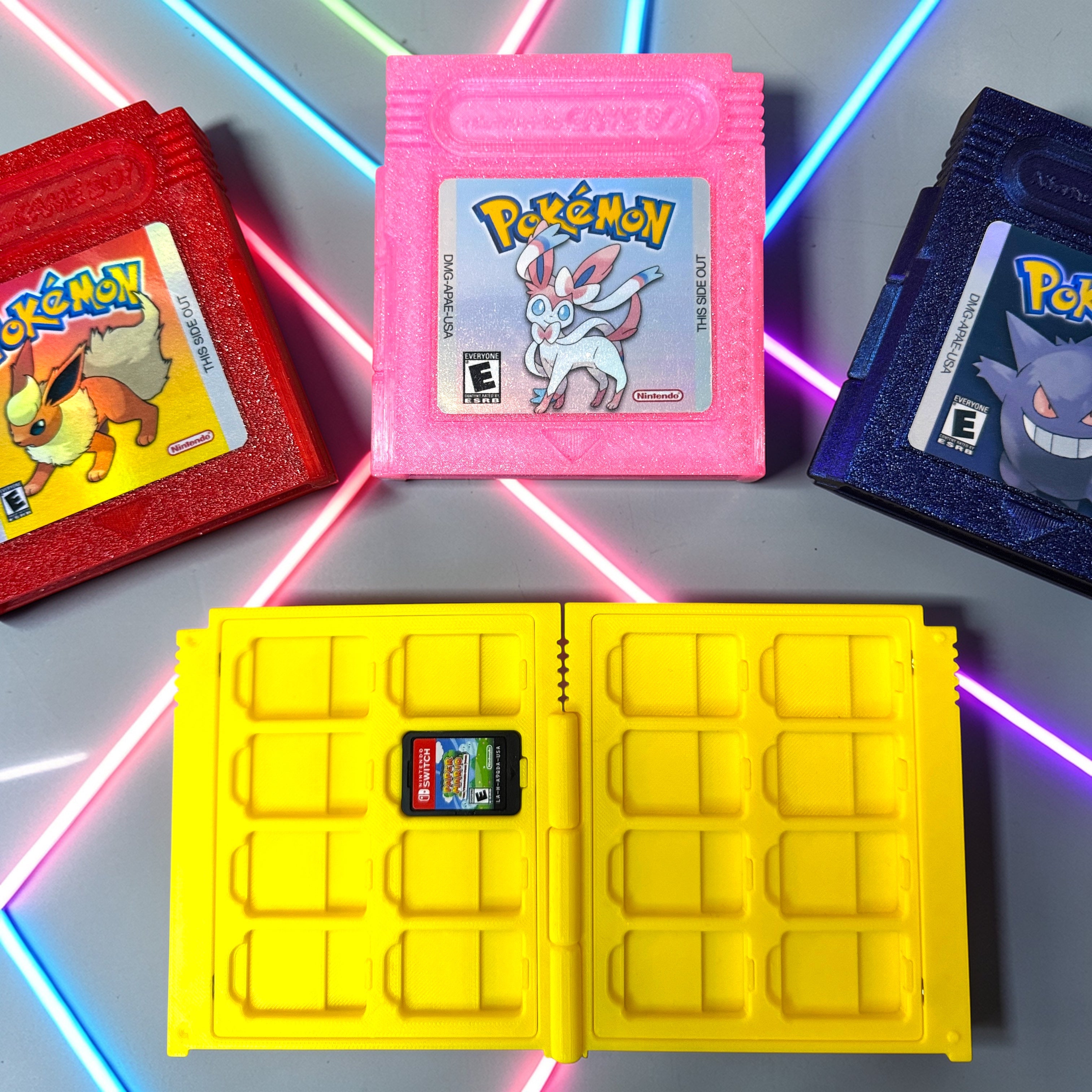 Custom Retro Inspired Switch/Switch 2 Game Card Holder
