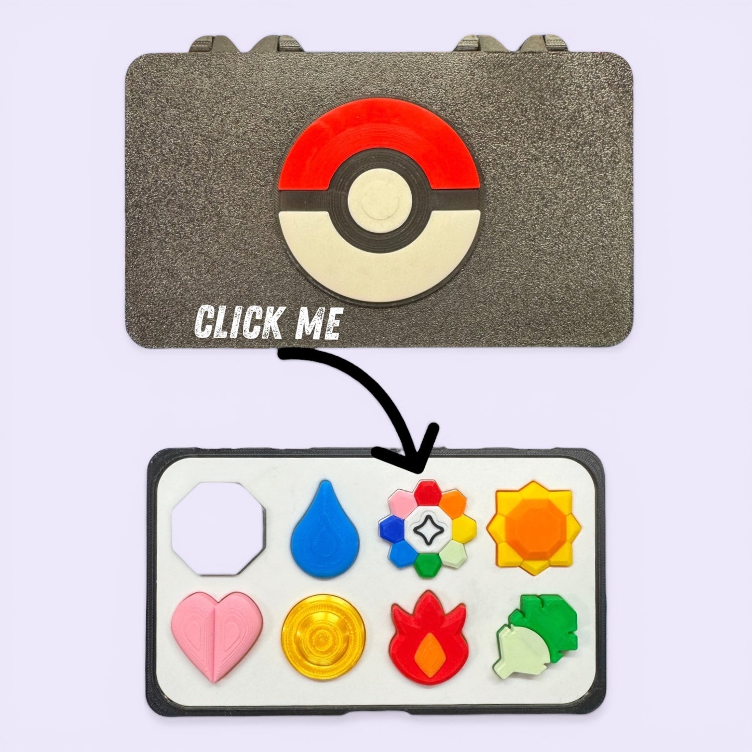 Fidget Clickers Kanto Badge Set