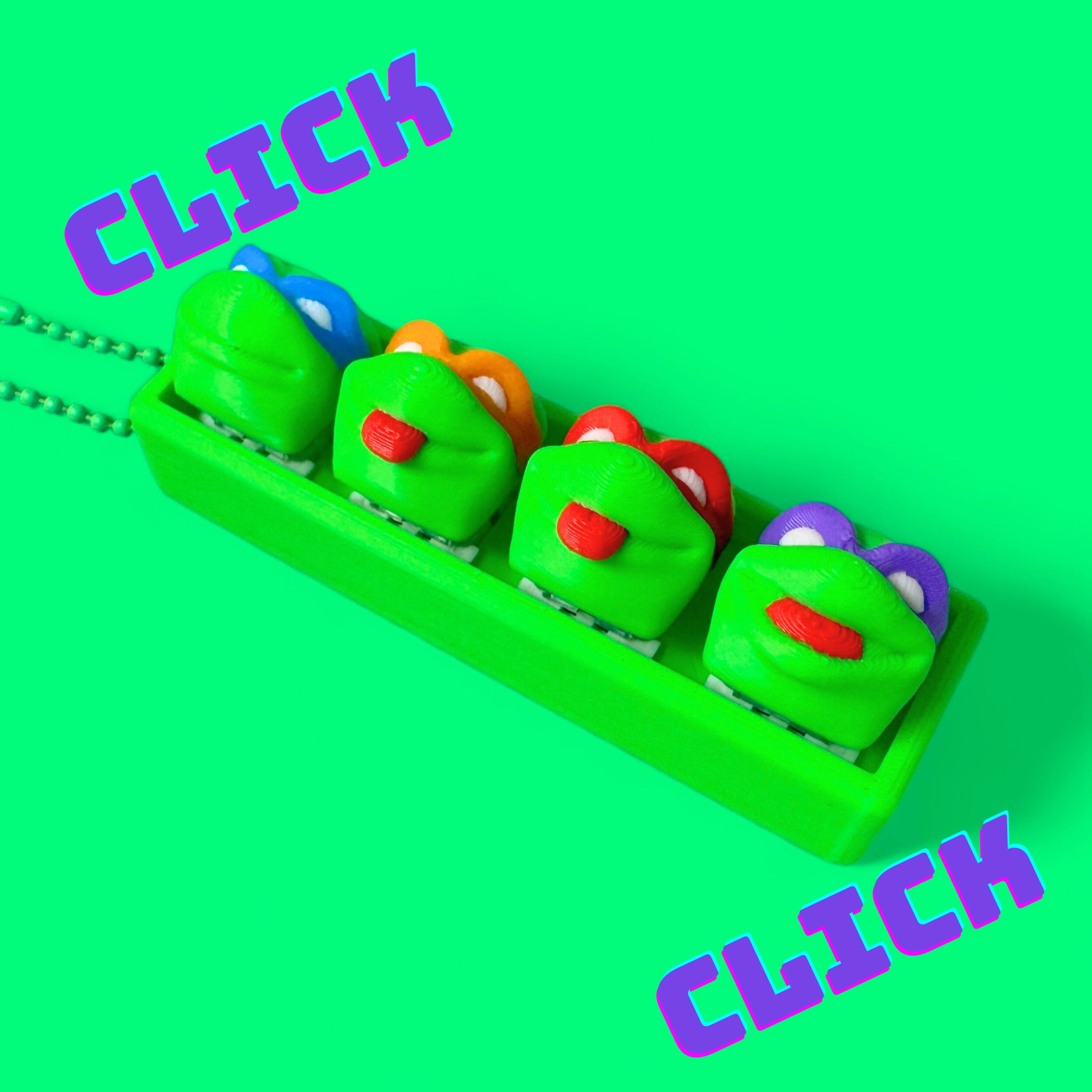 Turtles 4-Key Fidget Clicker