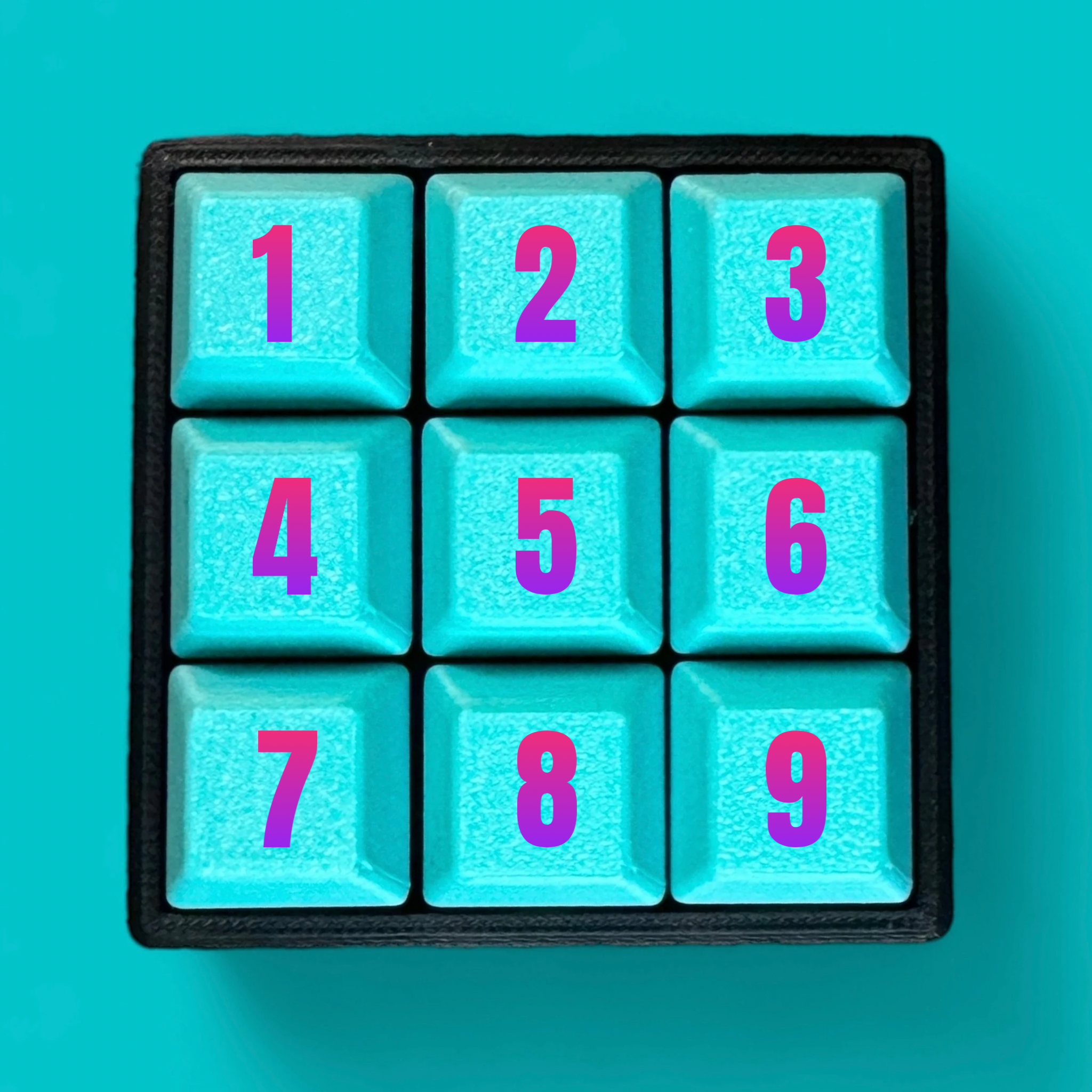 Custom 9 Key Mechanical Keyboard Clicker Keychain