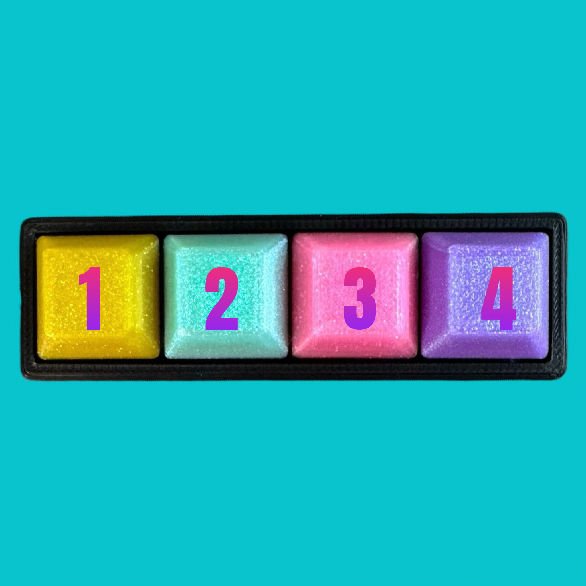 Custom 4 Key Mechanical Keyboard Clicker Keychain