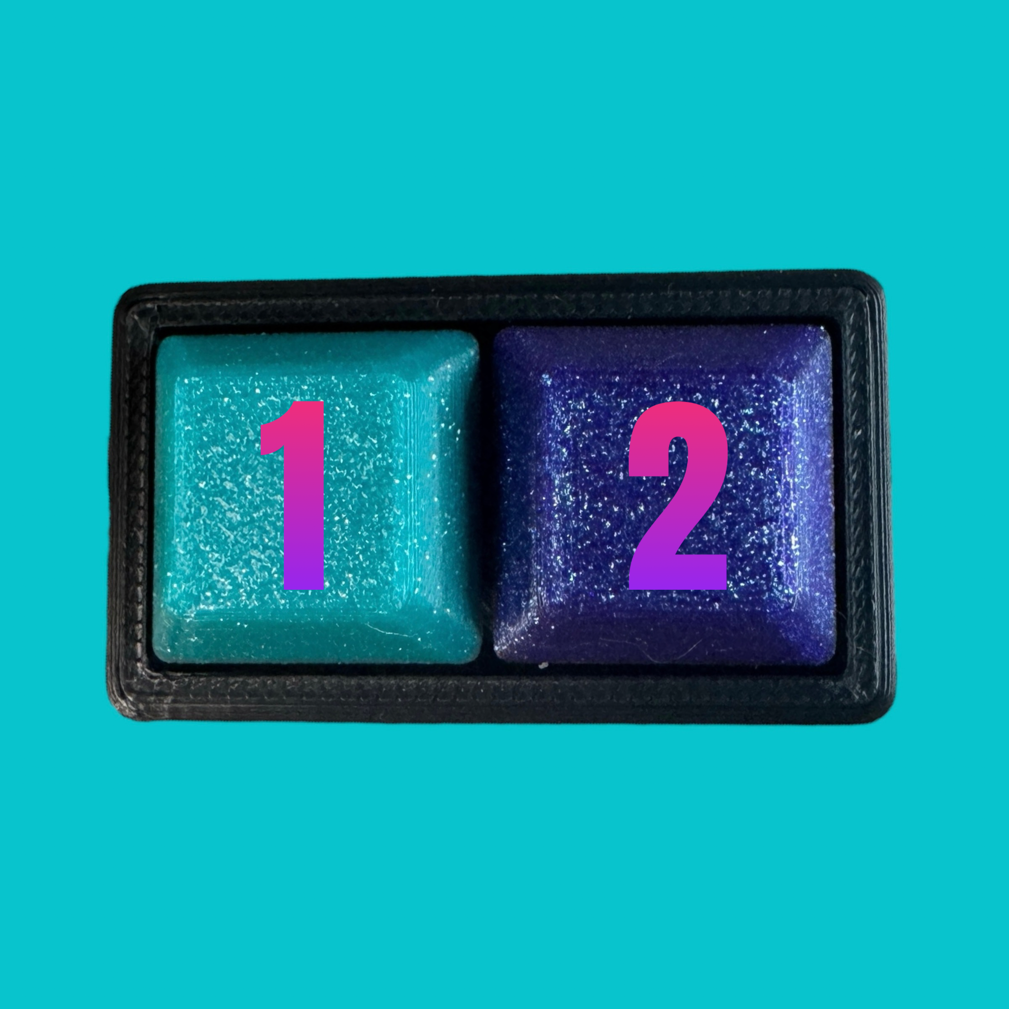 Custom 2 Key Mechanical Keyboard Clicker Keychain