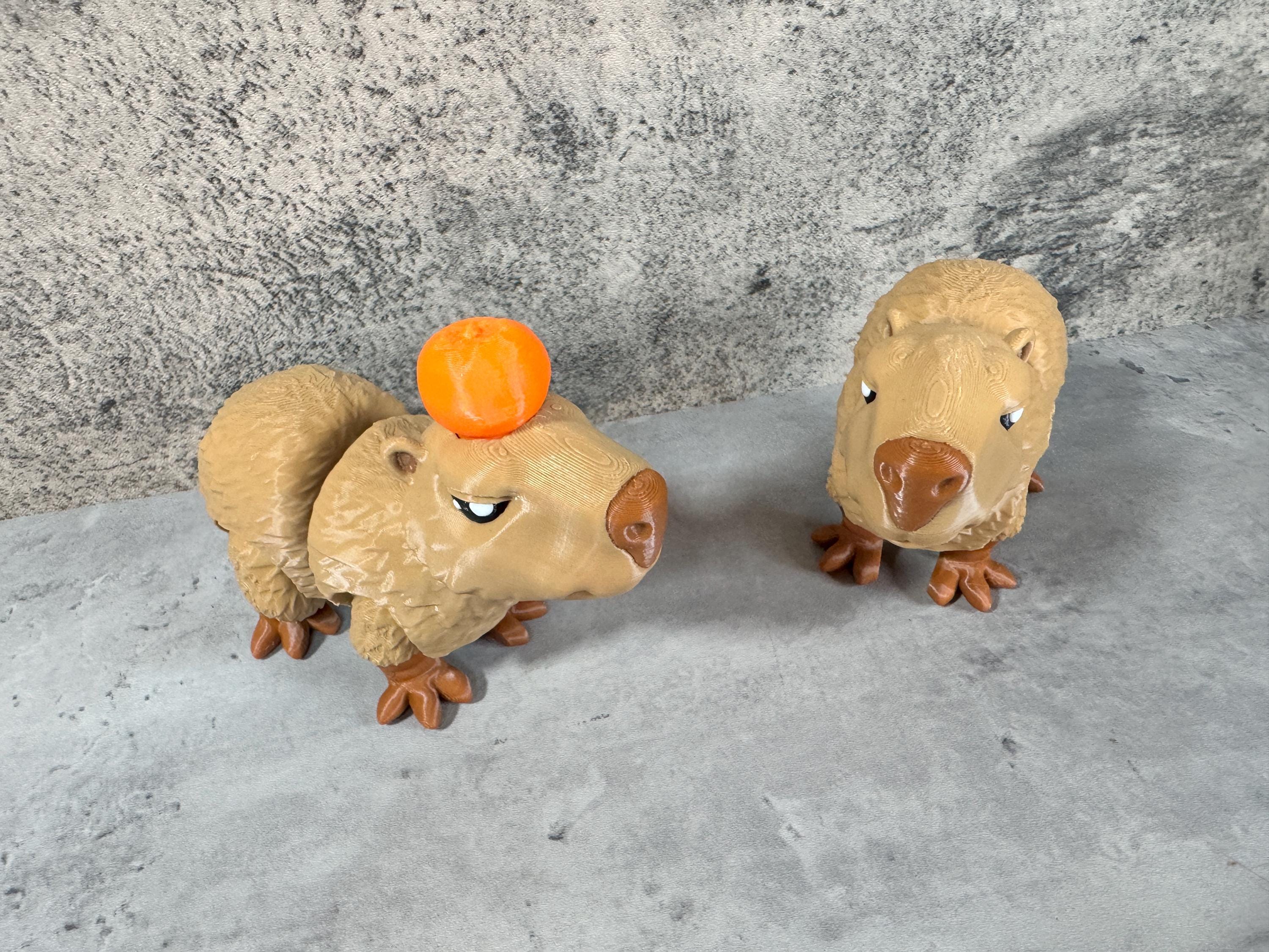 3D Printed Articulated Capybara / Fidget Toy