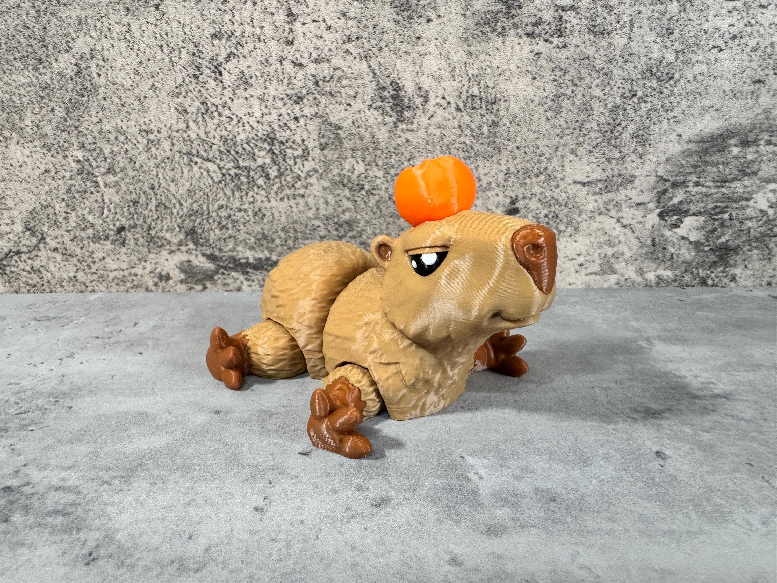 3D Printed Articulated Capybara / Fidget Toy