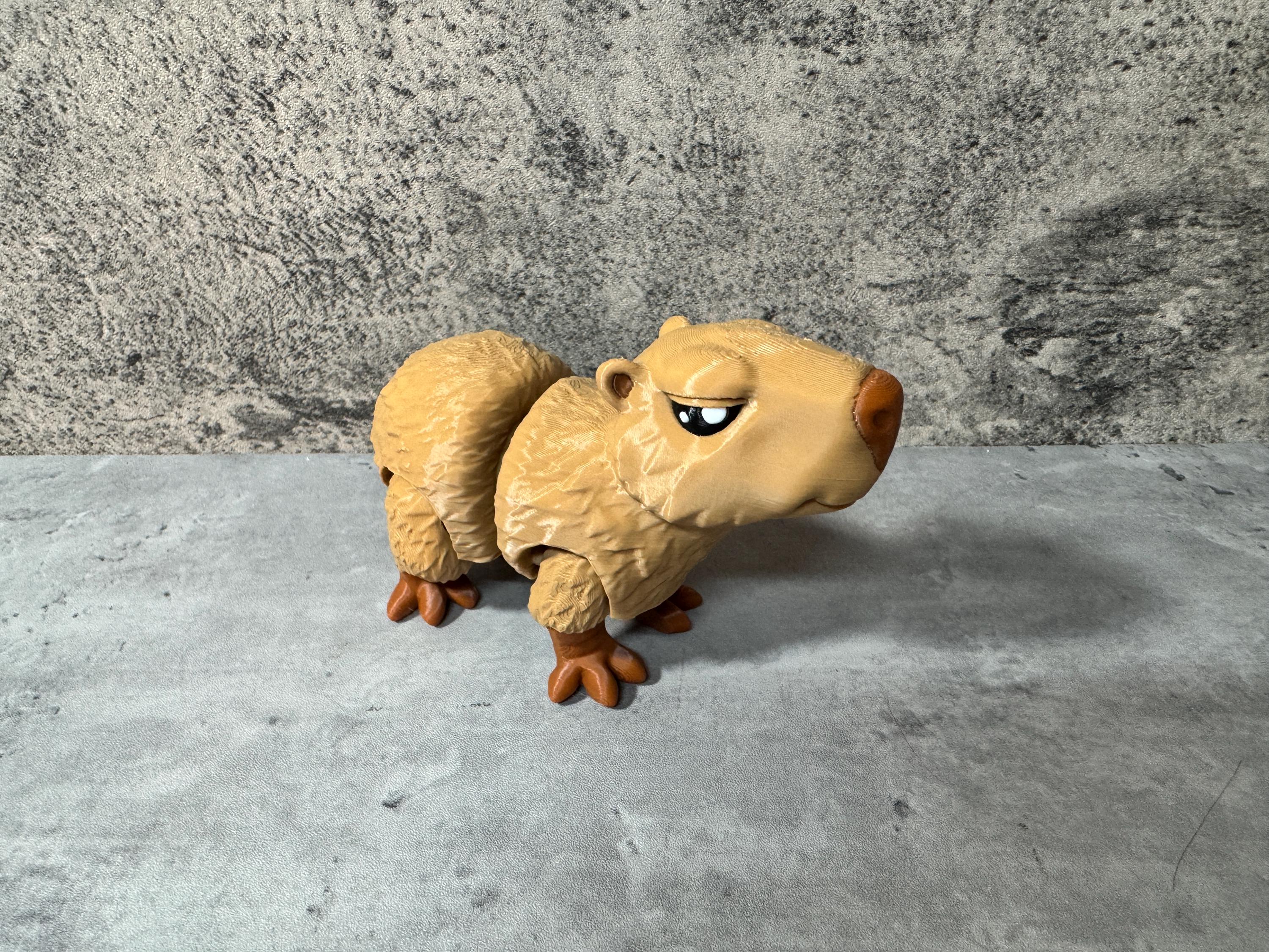 3D Printed Articulated Capybara / Fidget Toy