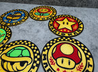 a bunch of rugs that are on the ground