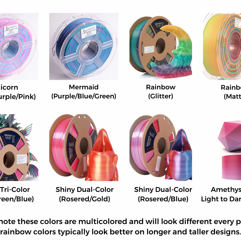 
                  
                    a group of different types of spools of different colors
                  
                