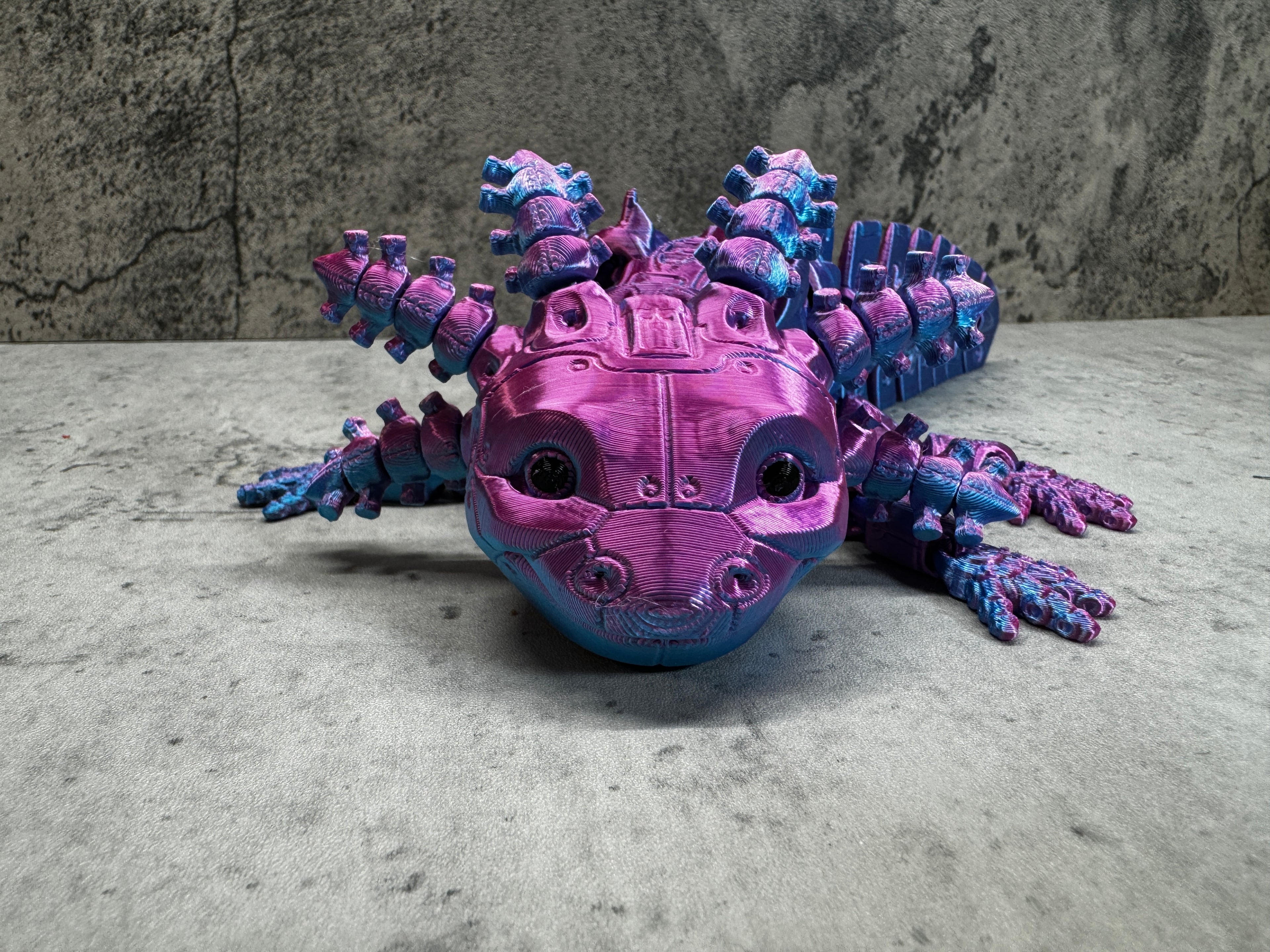 a close up of a toy animal on a table