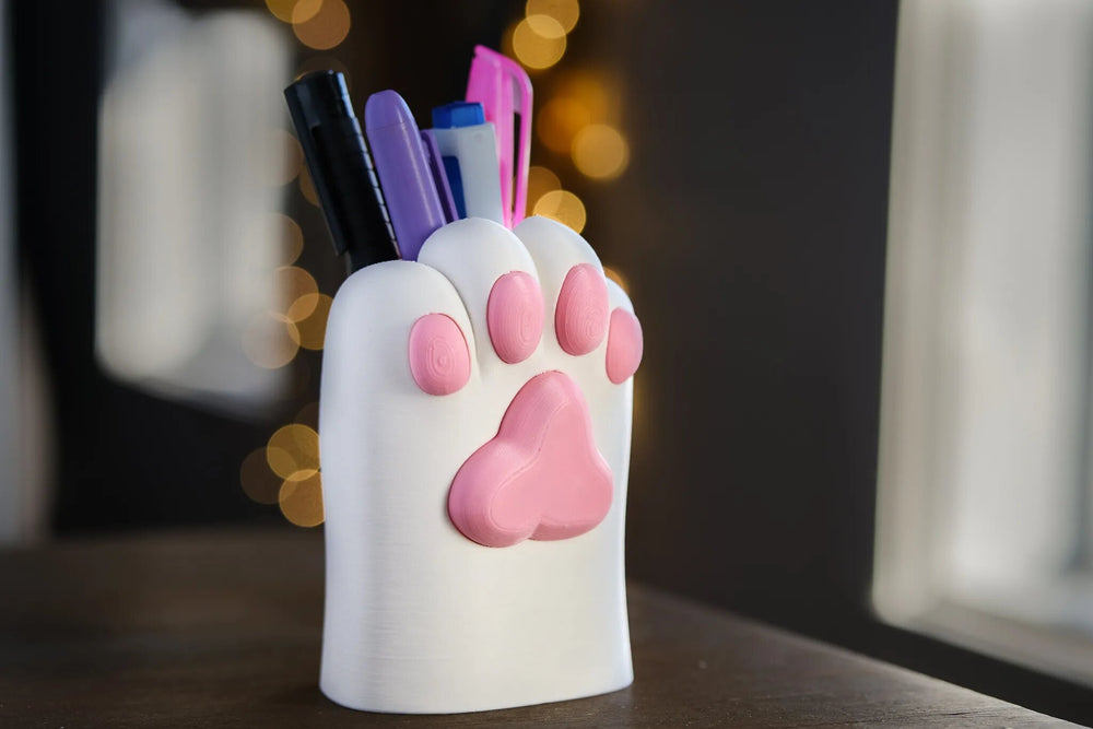 Kawaii Cat Paw Pen Holder