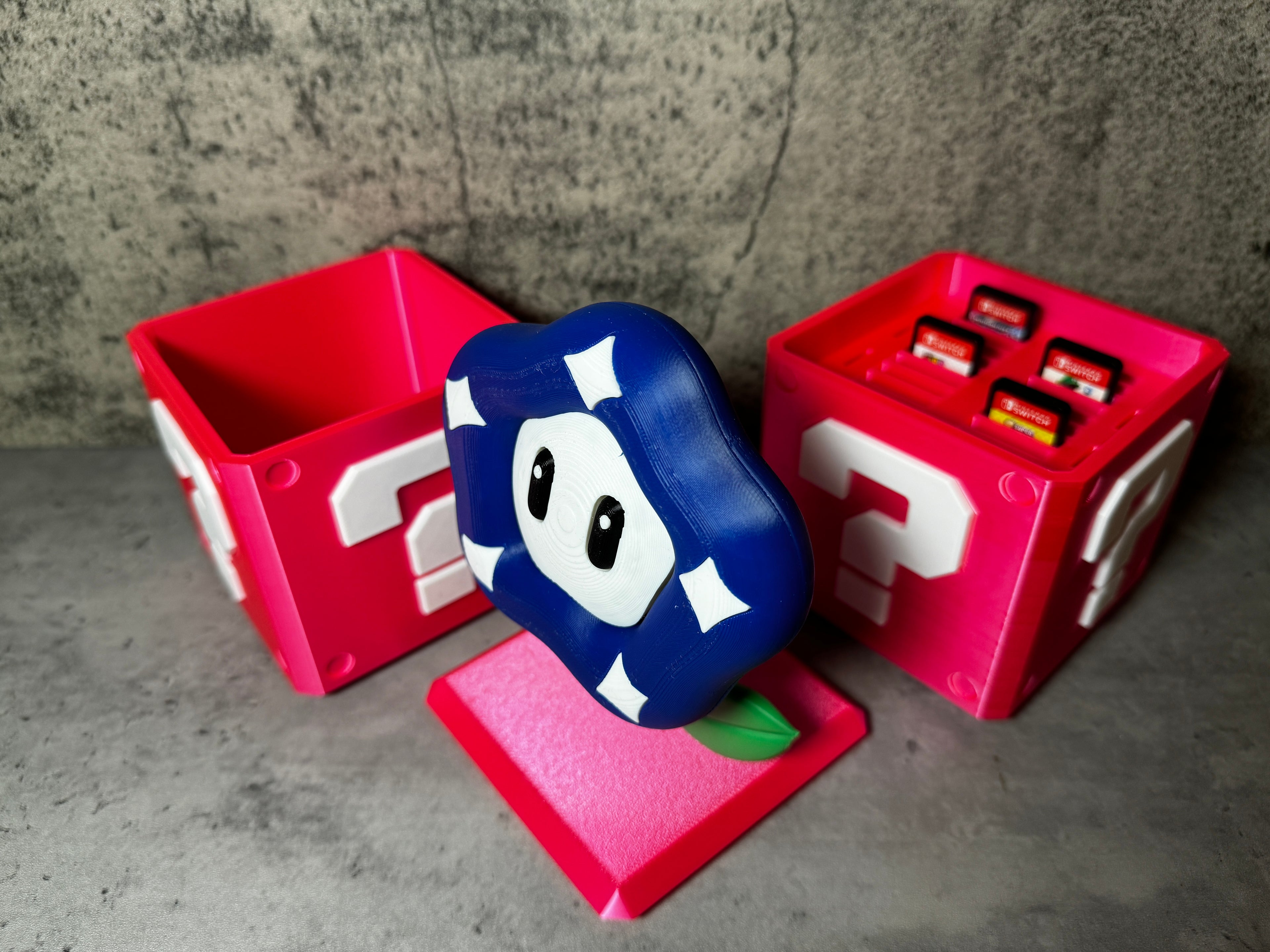 a couple of toys sitting on top of a table