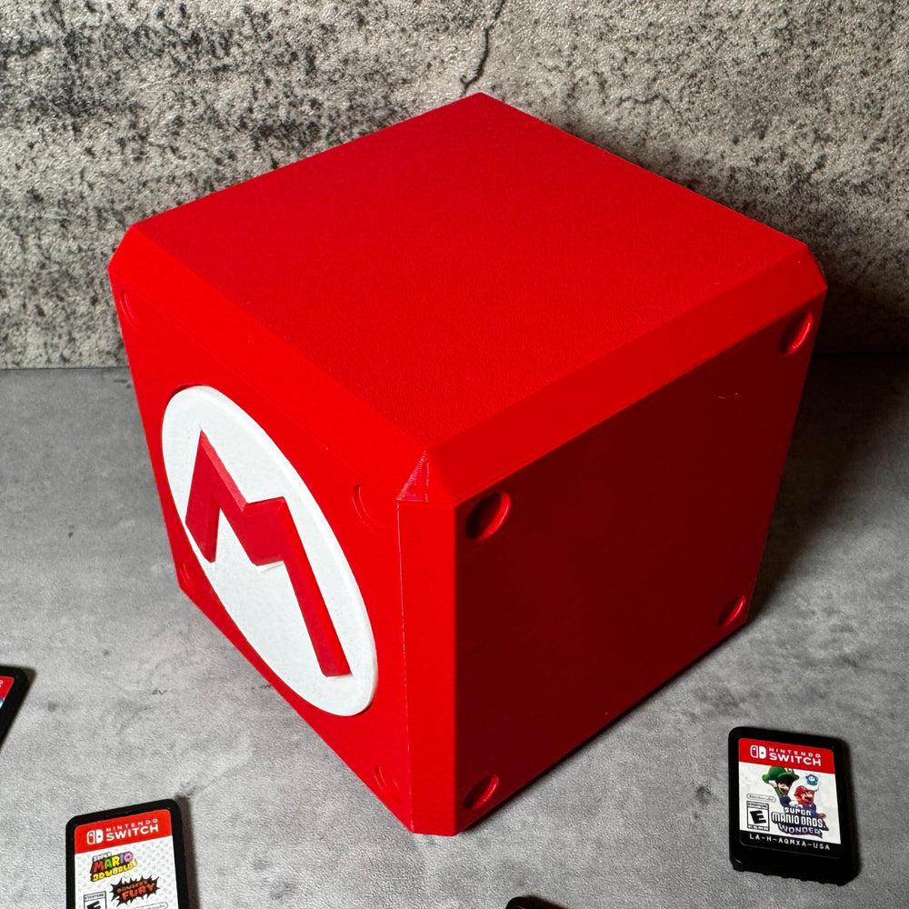 a red box with five different games on it