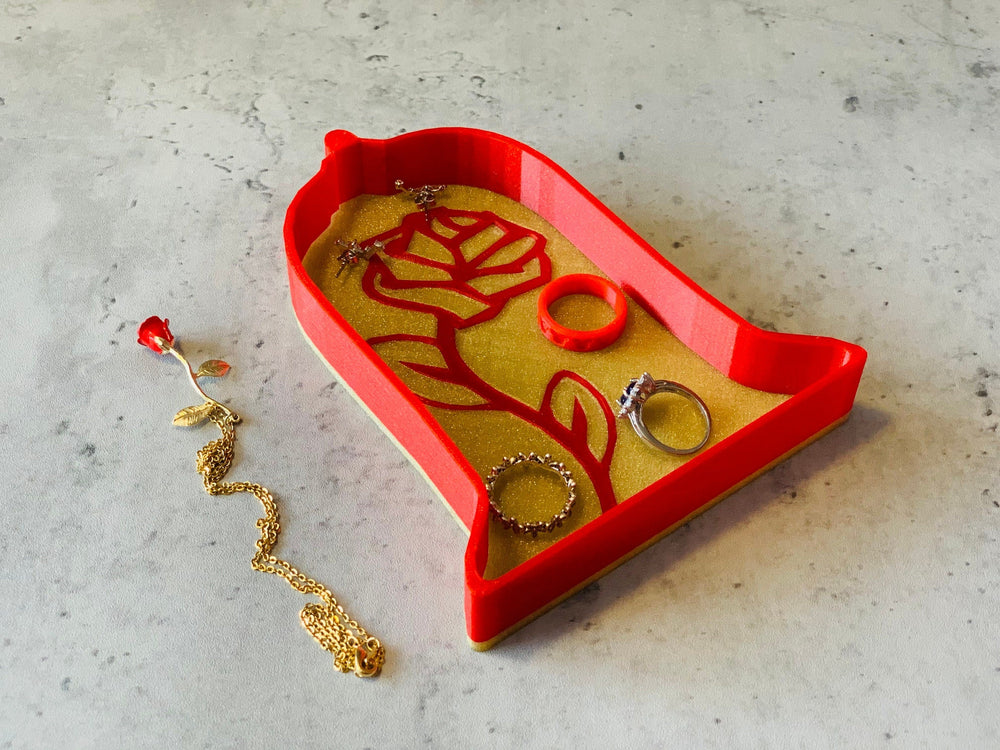 Rose Jewelry Dish Tray