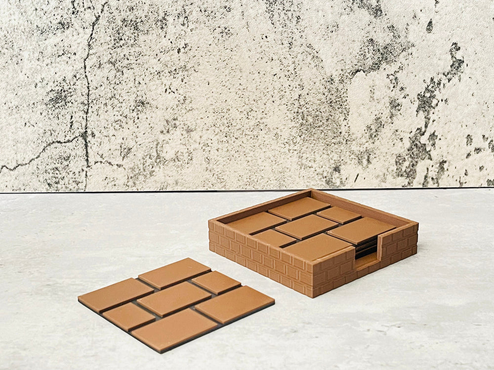 Block Brick Coasters