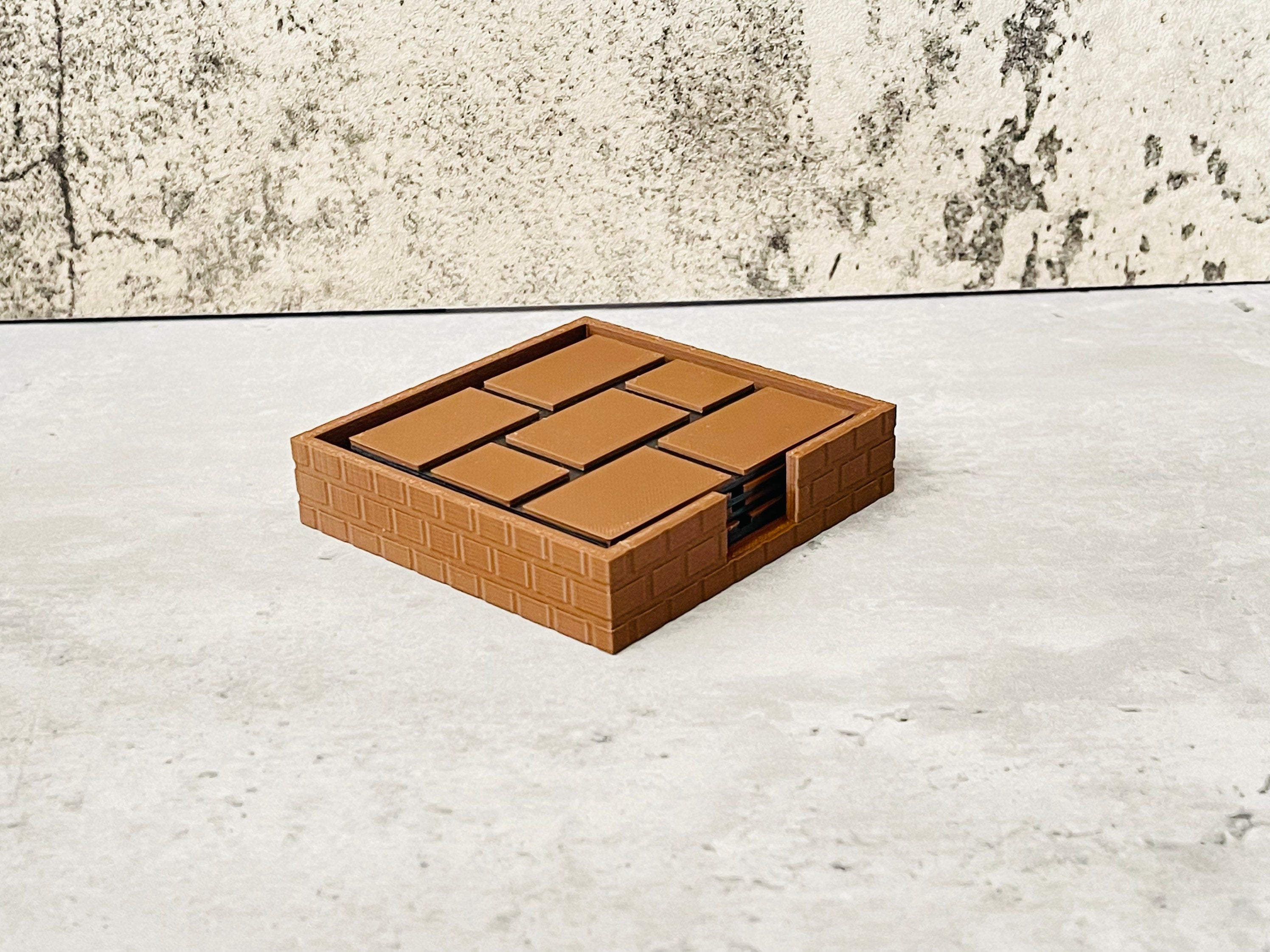 Block Brick Coasters