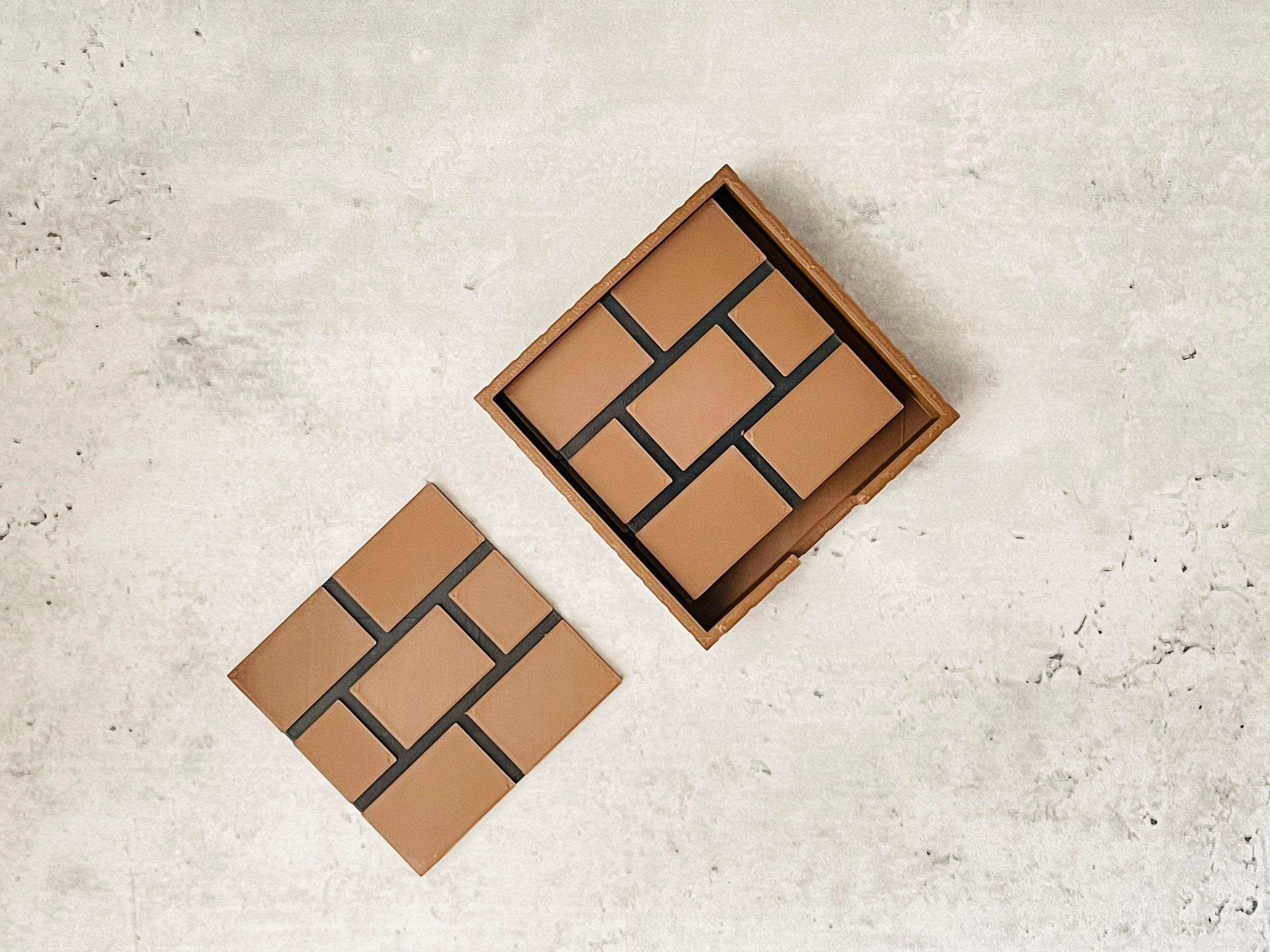 Block Brick Coasters