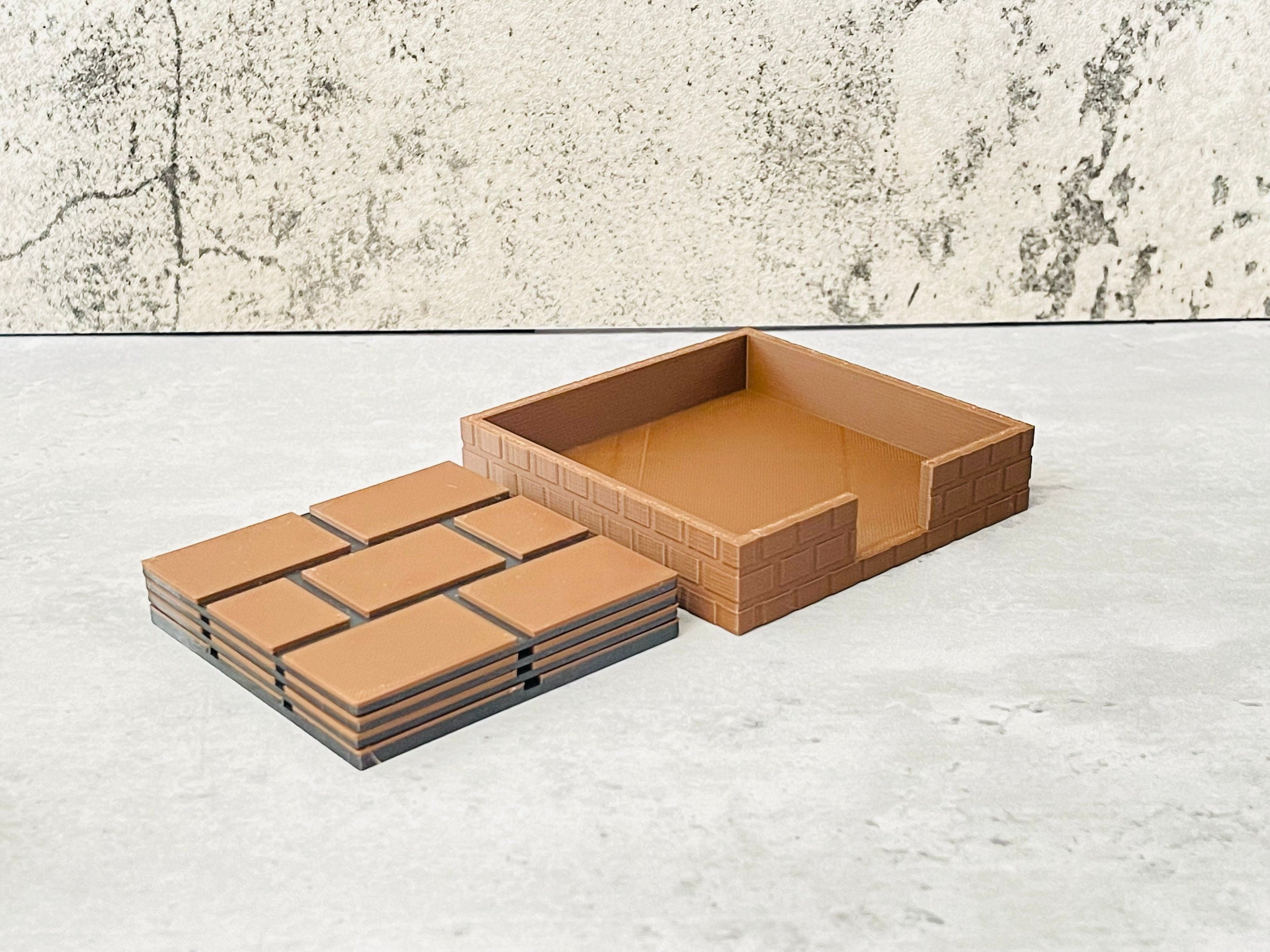 Block Brick Coasters