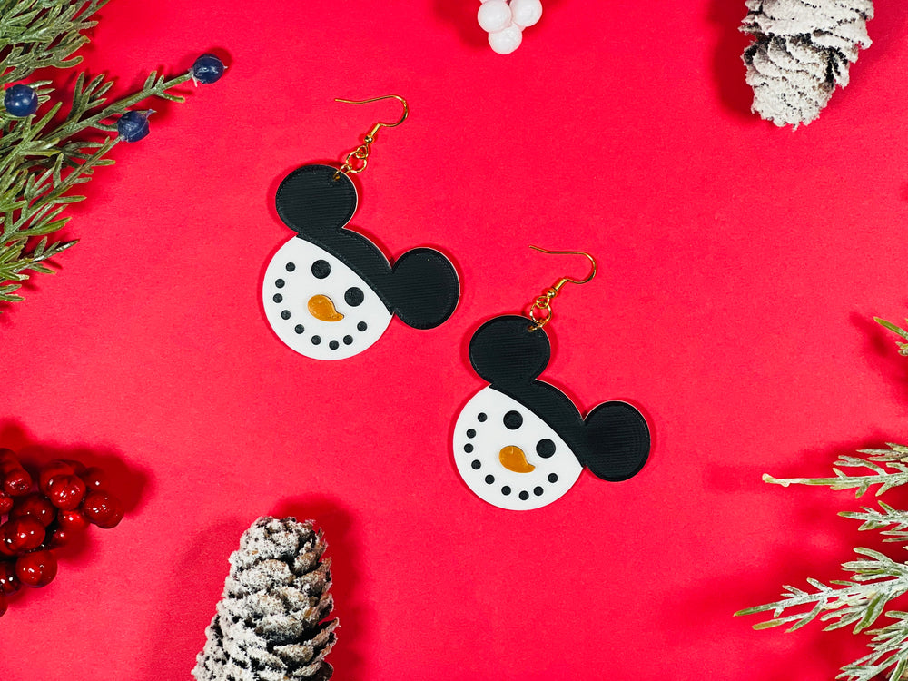 
                  
                    Mouse Snowman Head Earrings
                  
                