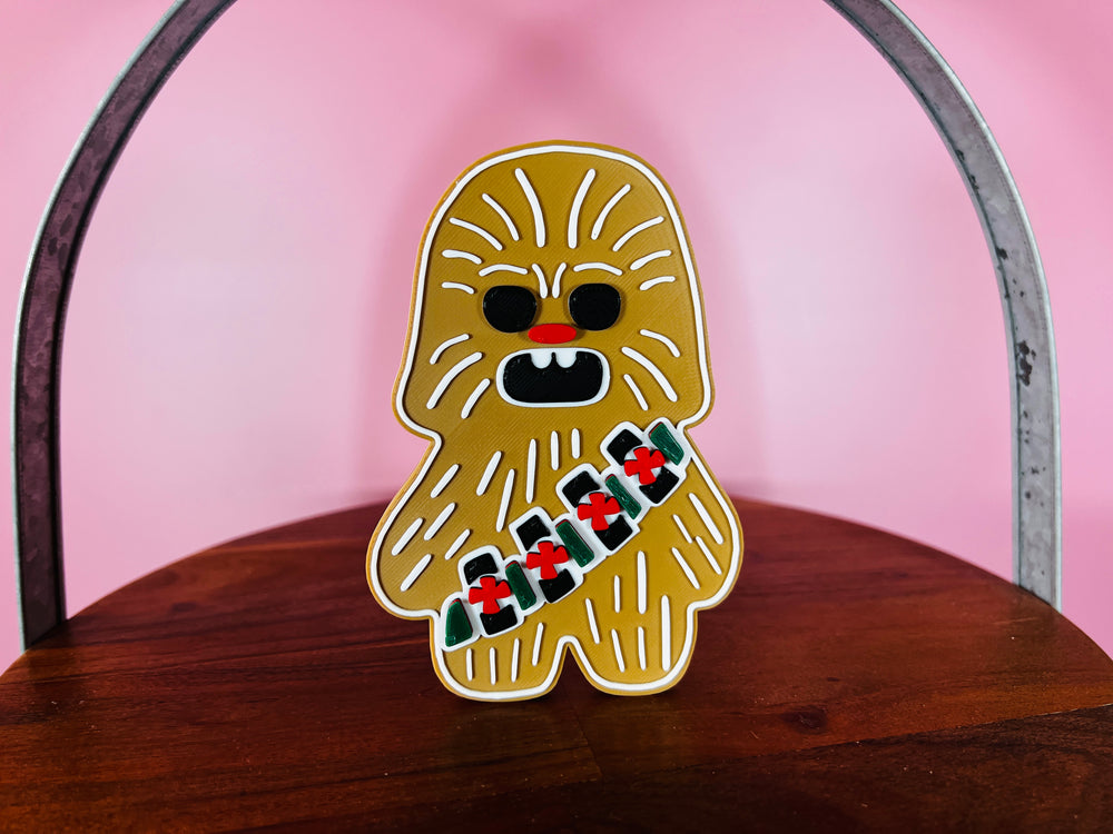 Chewbacca Gingerbread Tier Tray Decorations