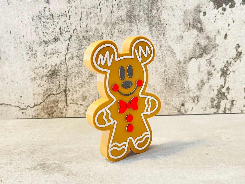 Mickey Gingerbread Coasters Set of 4 Mickey Christmas Coasters