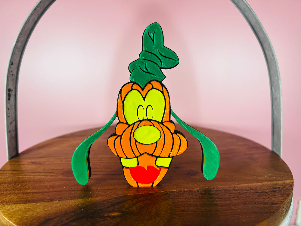 Silly Dog Pumpkin Decoration