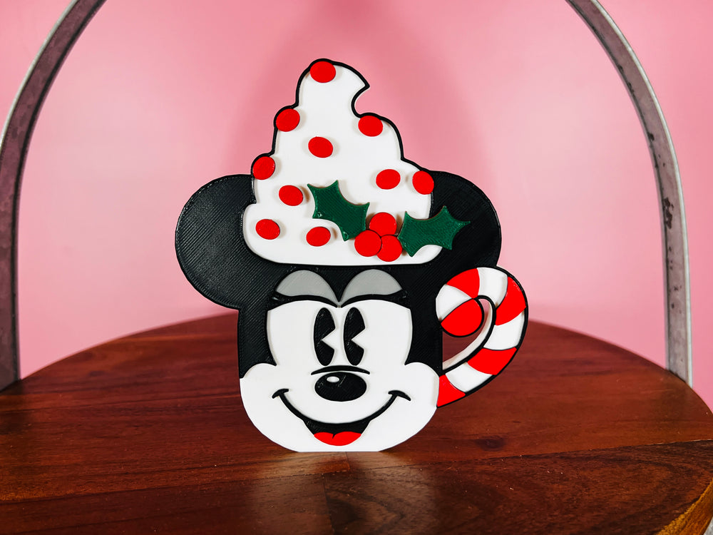 Girl Mouse Hot Coco Christmas Decorations