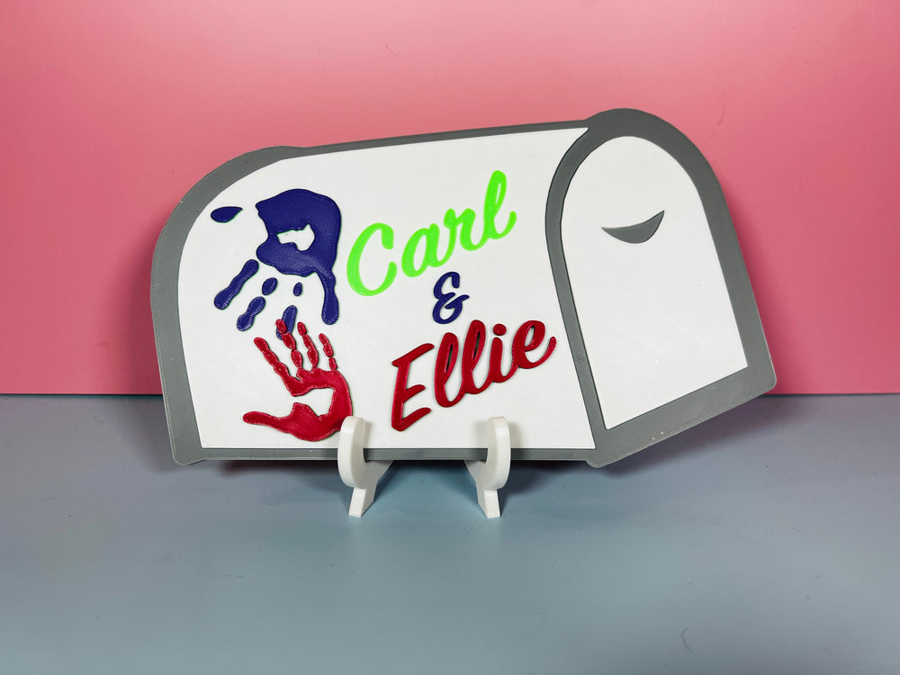 Carl and Ellie Mailbox Sign