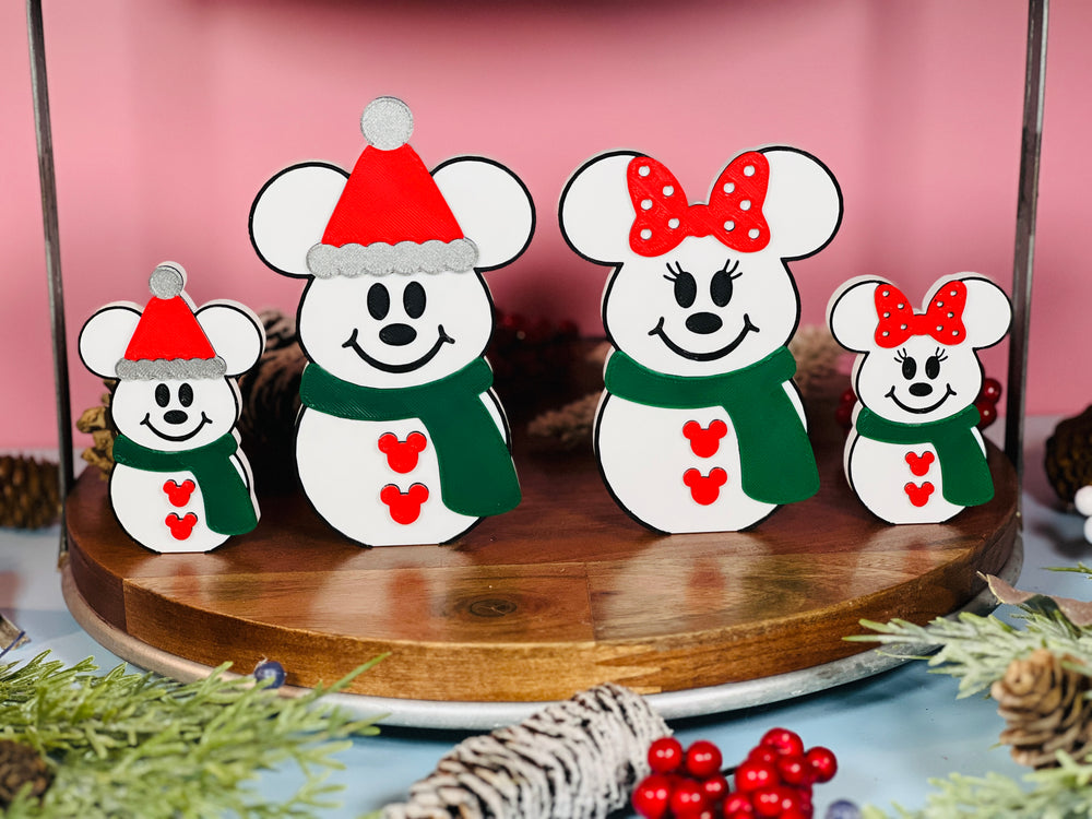 Snowman Tier Tray Decorations