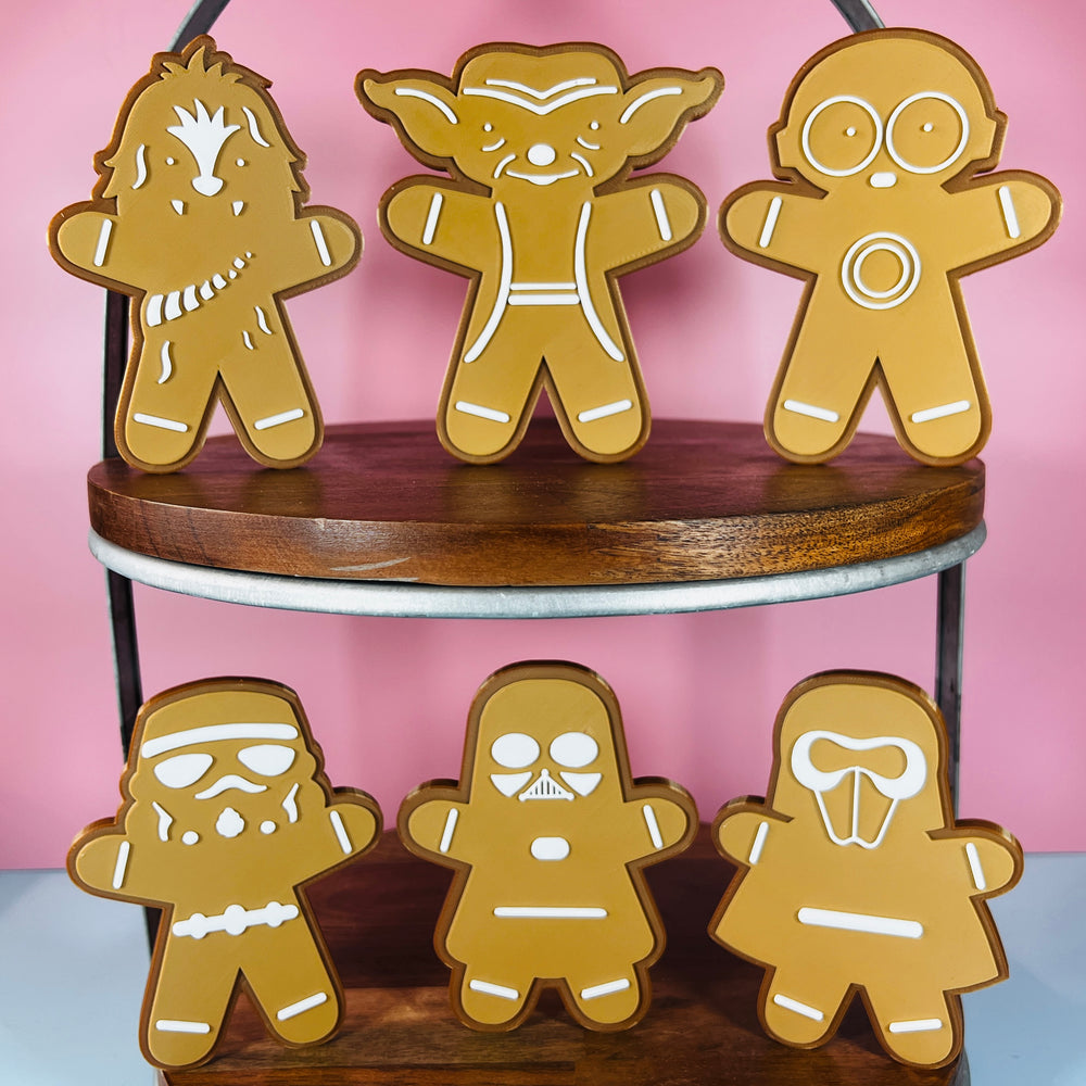 Star Wars Gingerbread Tier Tray Decorations